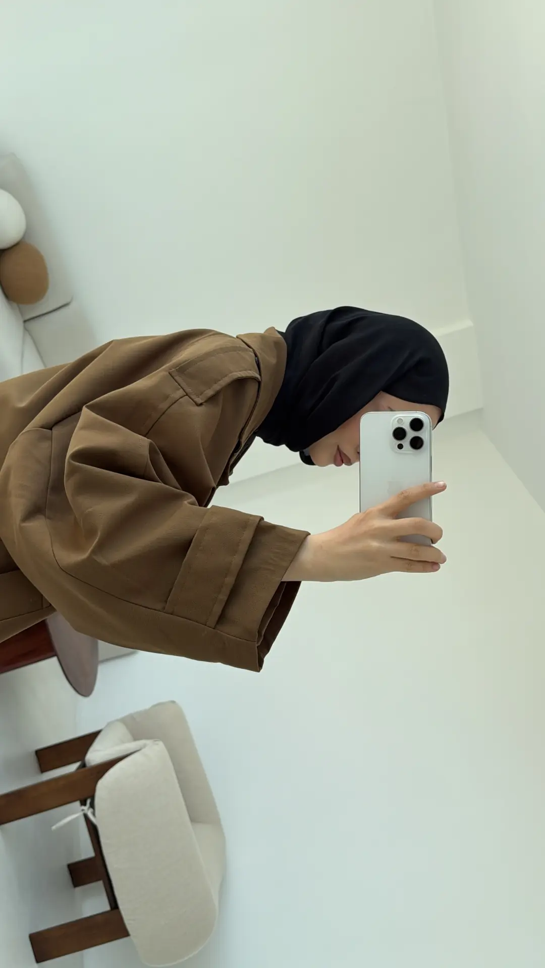 Geniş Kol Oversize Trençkot Olive