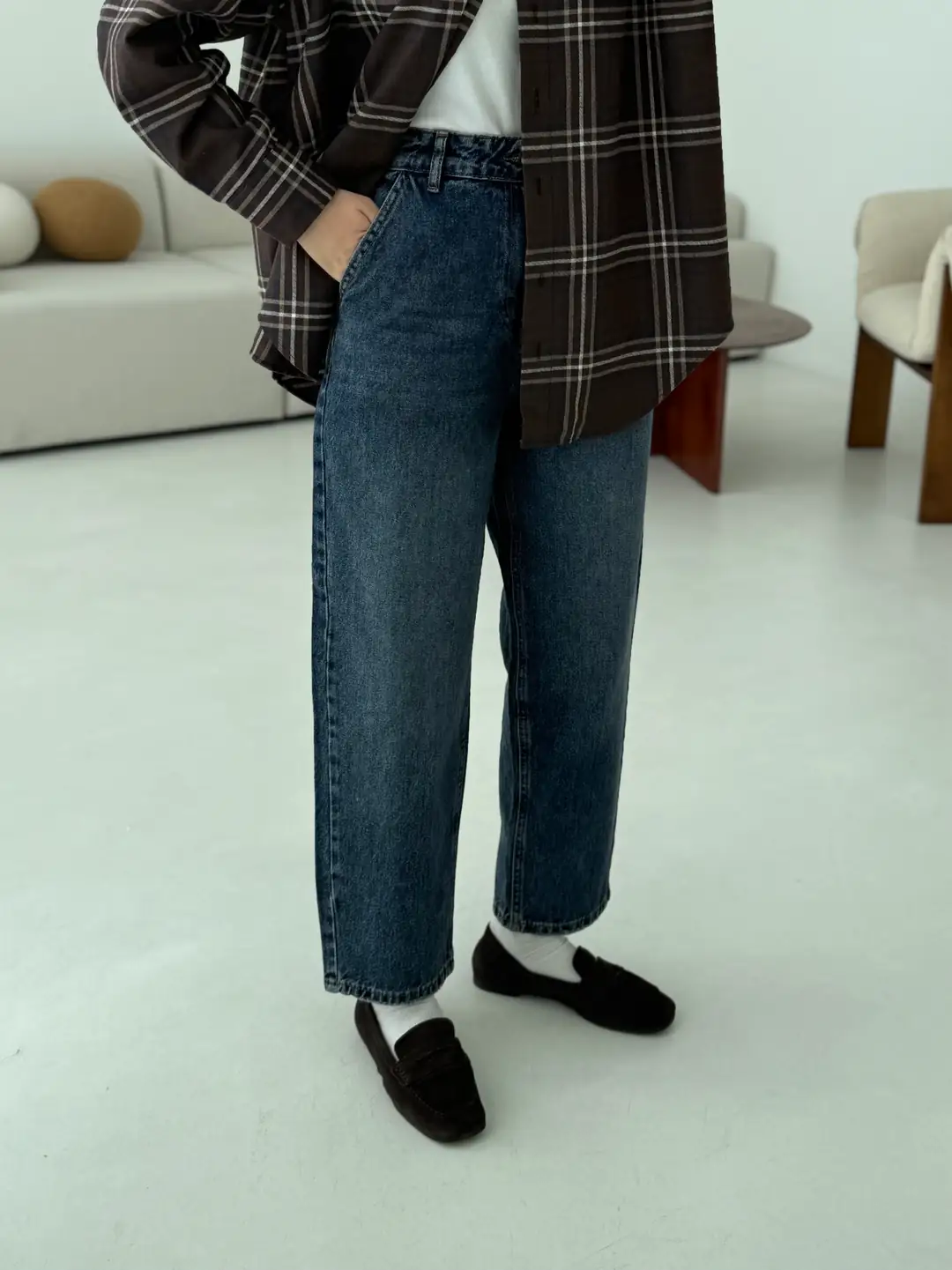 Eskitme Yıkama Mom Jean