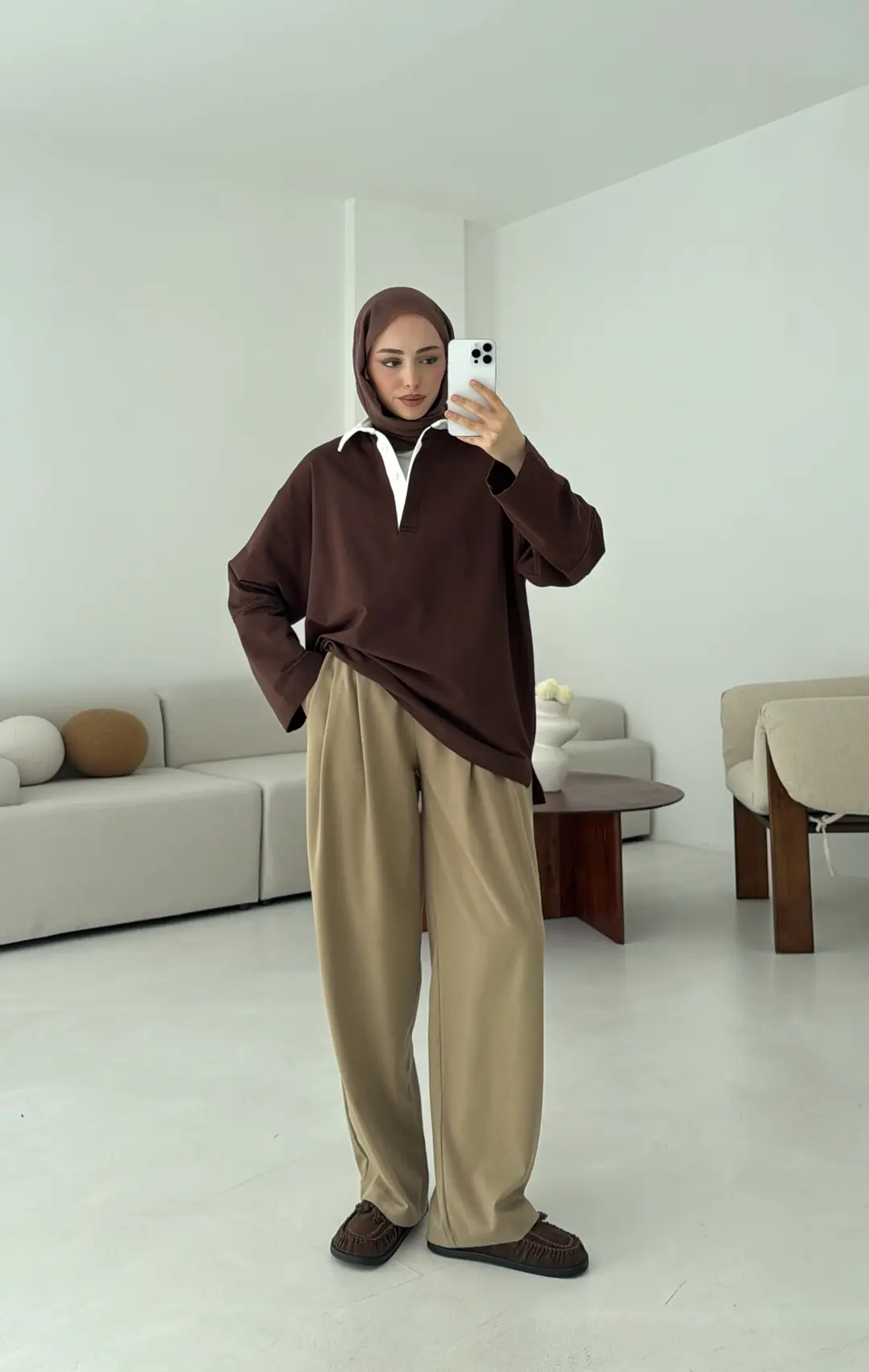Varctiy Sweatshırt Kahve