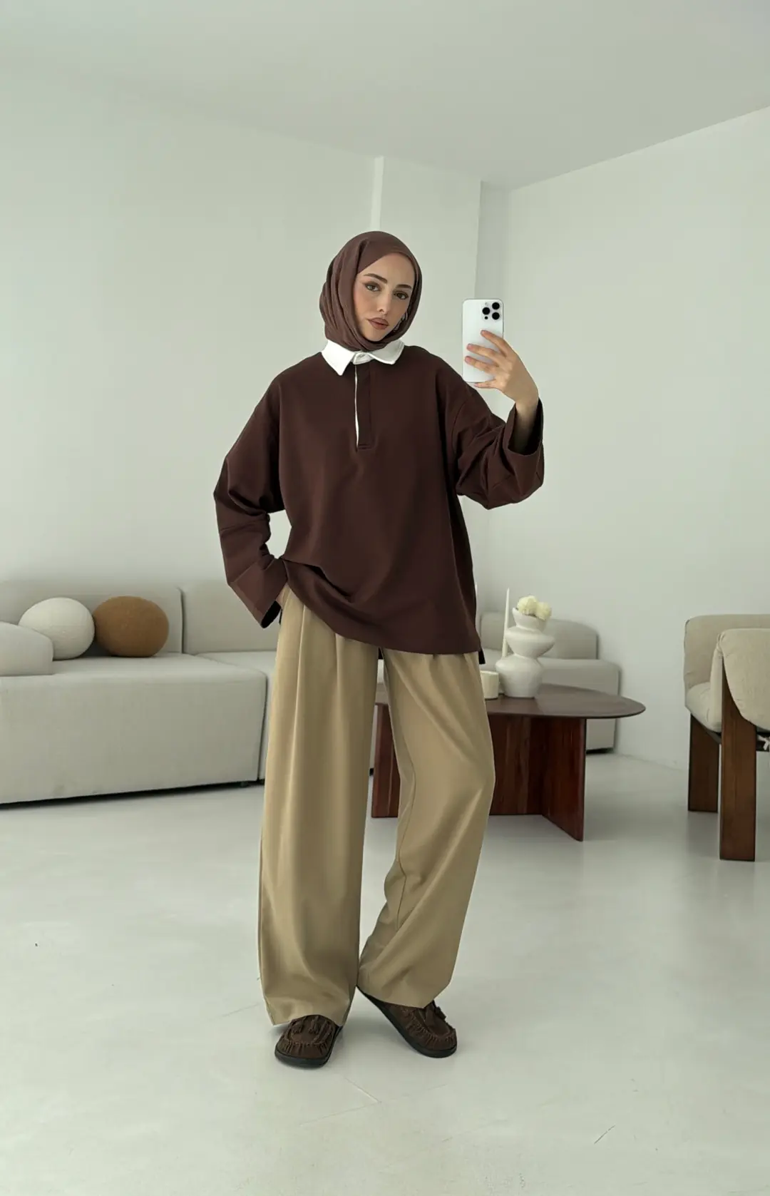 Varctiy Sweatshırt Kahve