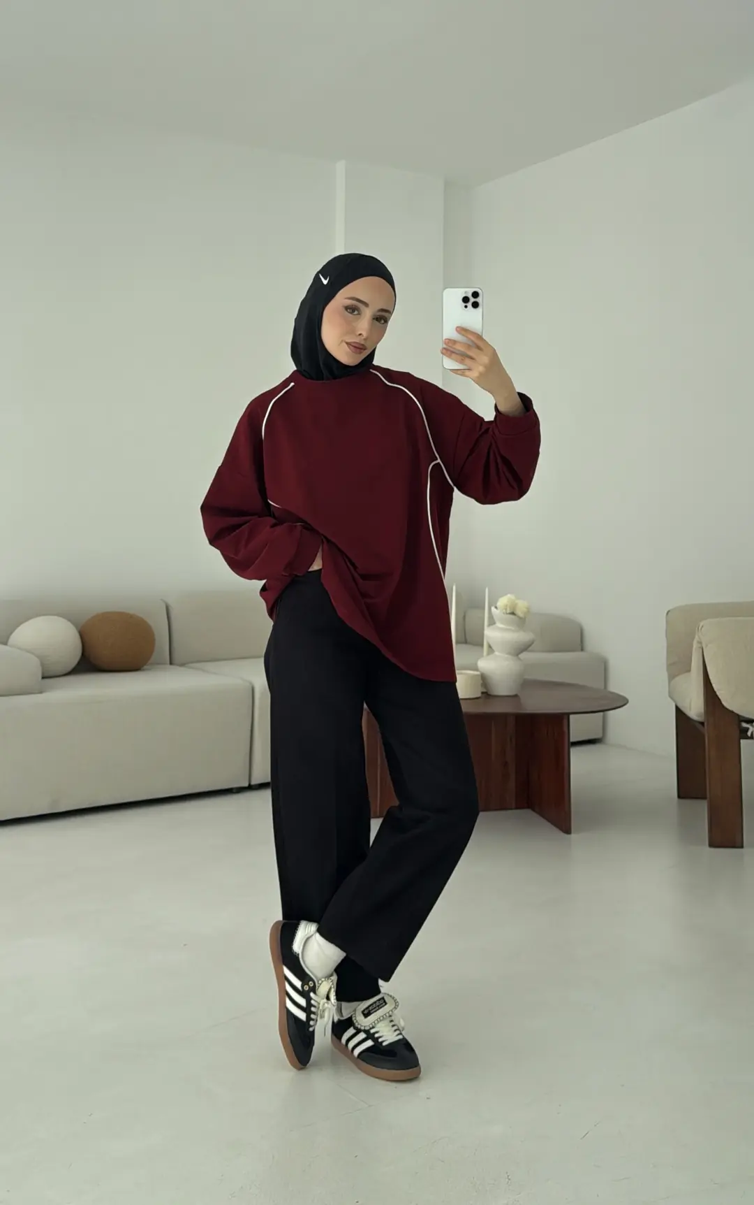 Biyeli Sweat Bordo
