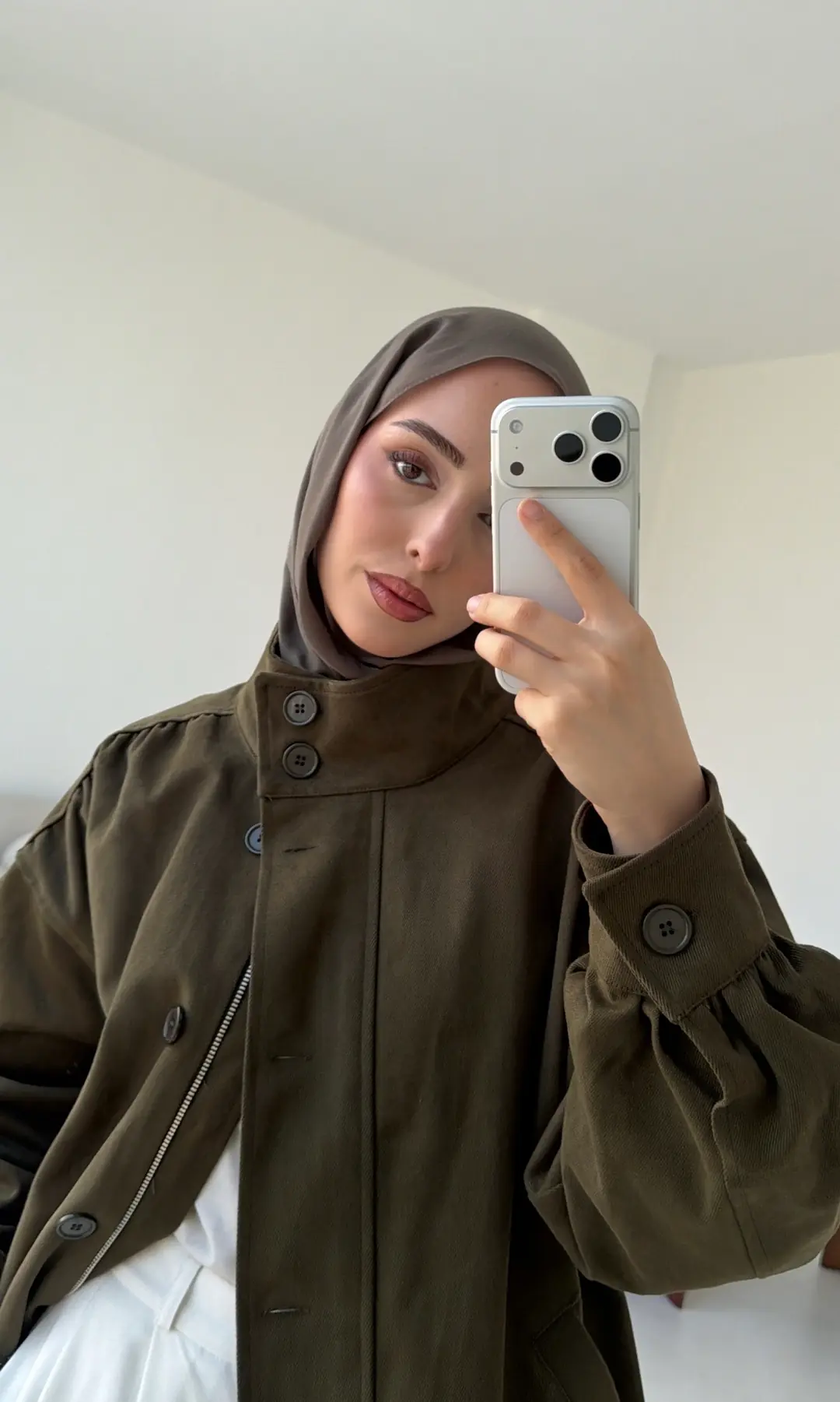 Bomber Gabardin Ceket Haki