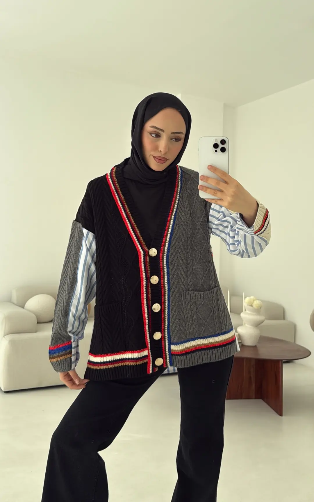 Twist Hırka Siyah