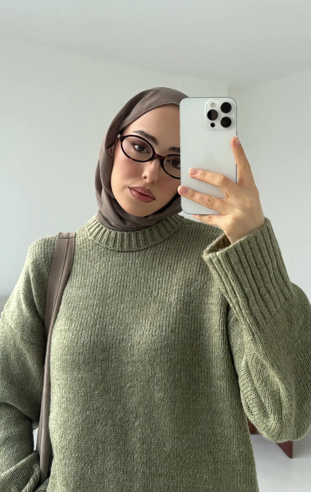 Oversize Soft Triko Kazak Soft Yeşil