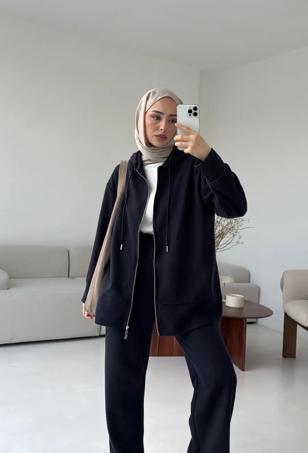 Örme Fermuarlı Takım Lacivert