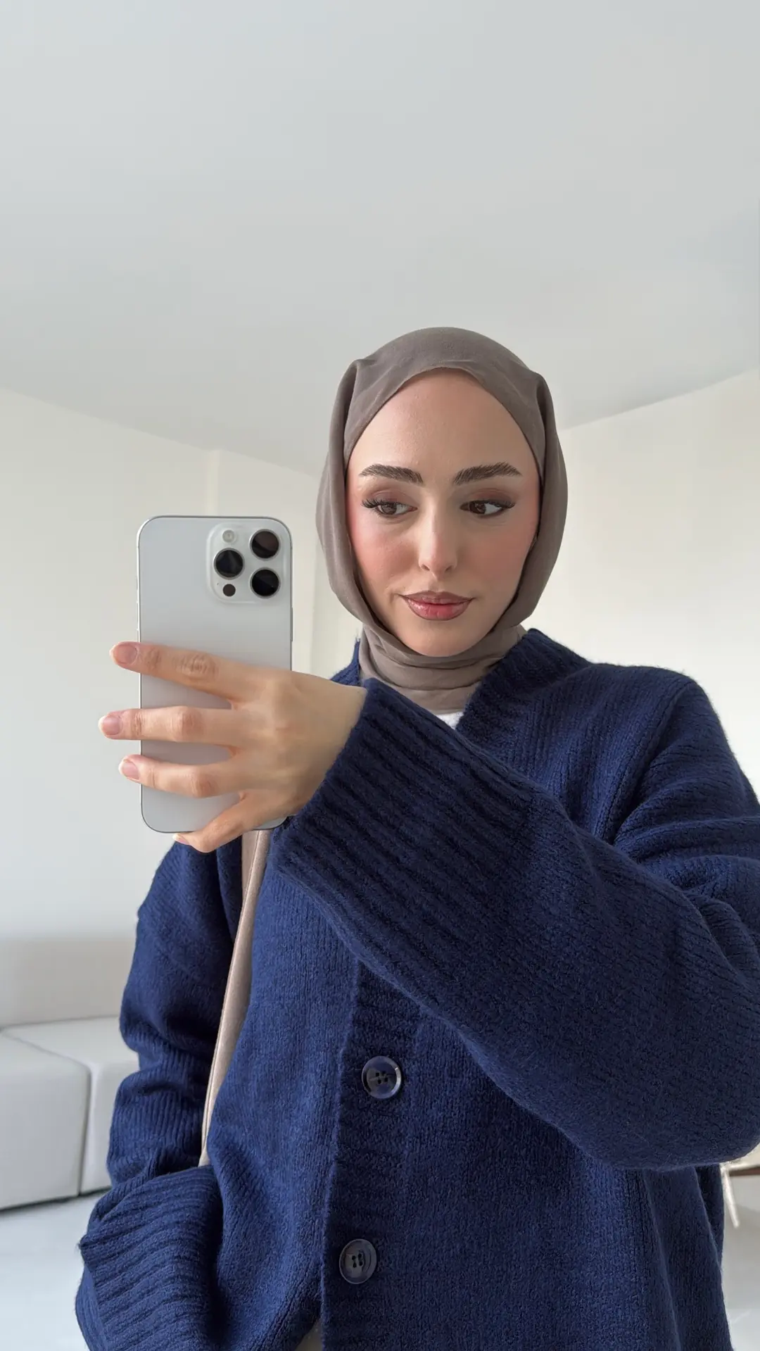 Örgü Hırka Lacivert