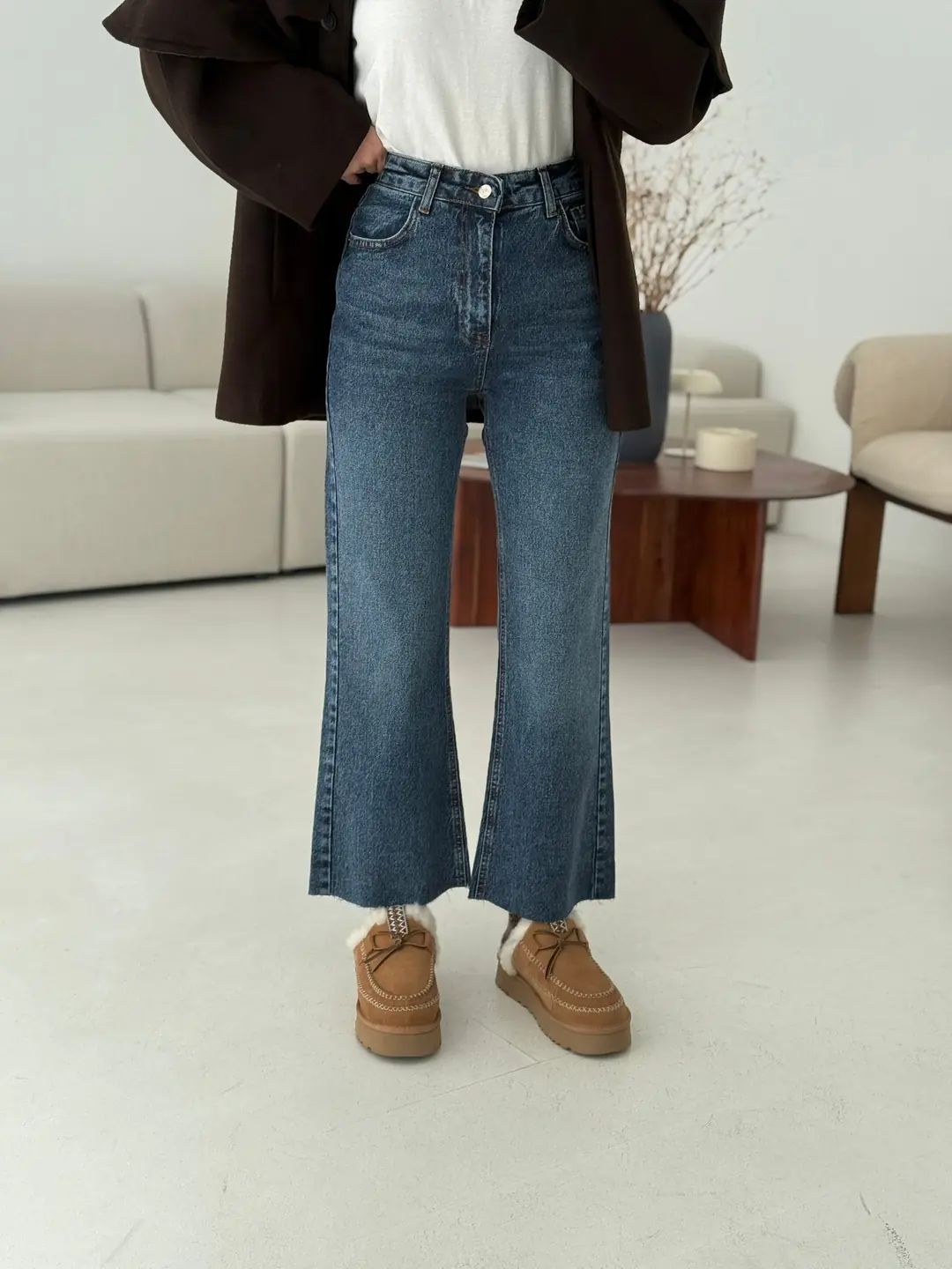 Premium Paçası Kesik Hafif İspanyol Jean R138