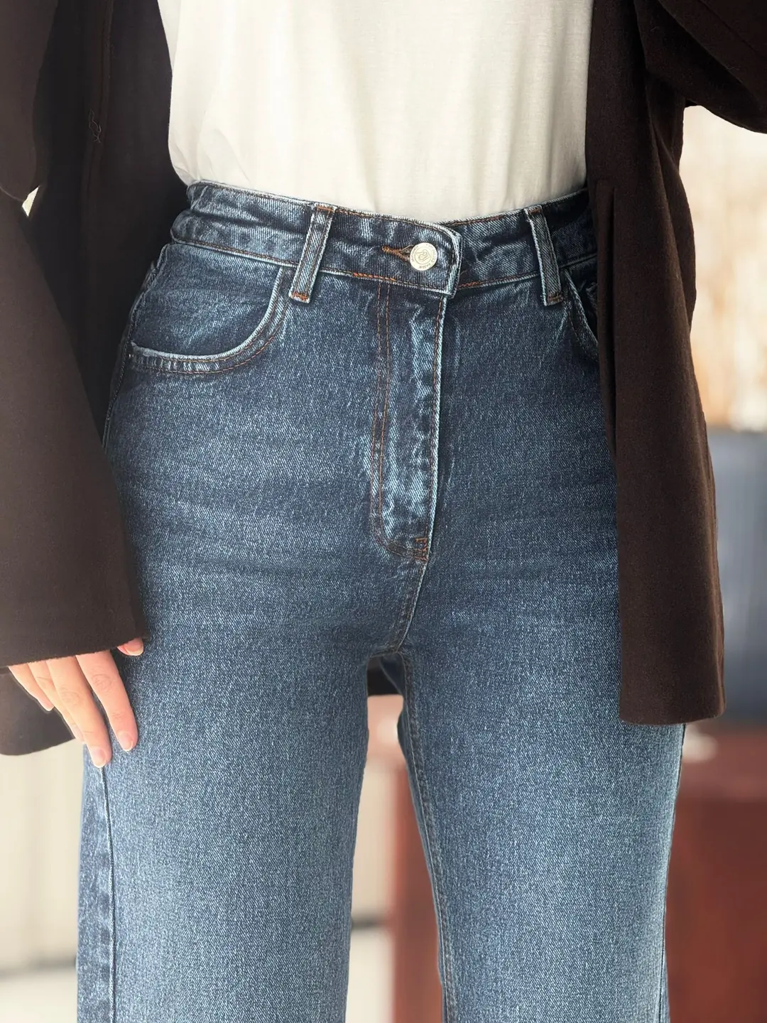 Premium Paçası Kesik Hafif İspanyol Jean R138