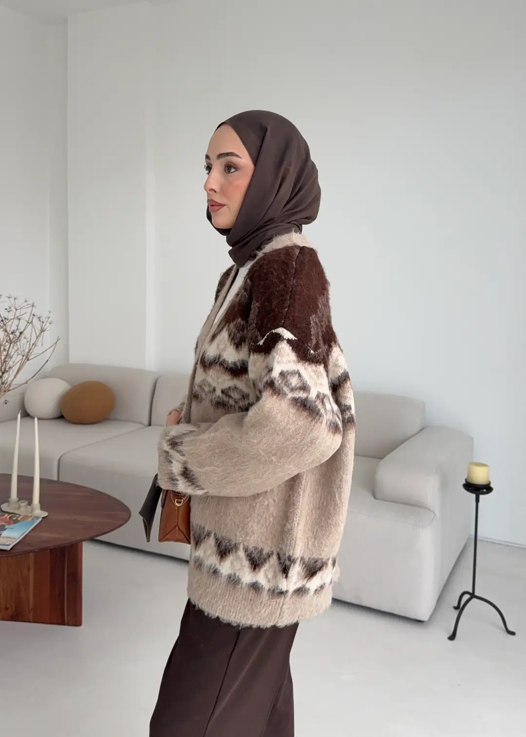 Kalın Desenli Hırka