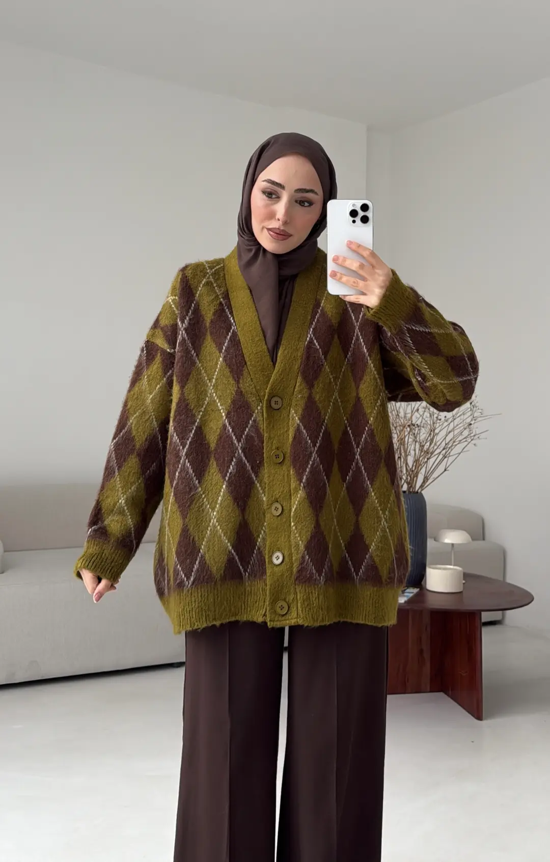 Kalın Hırka Kahve/Zeytin Yeşili