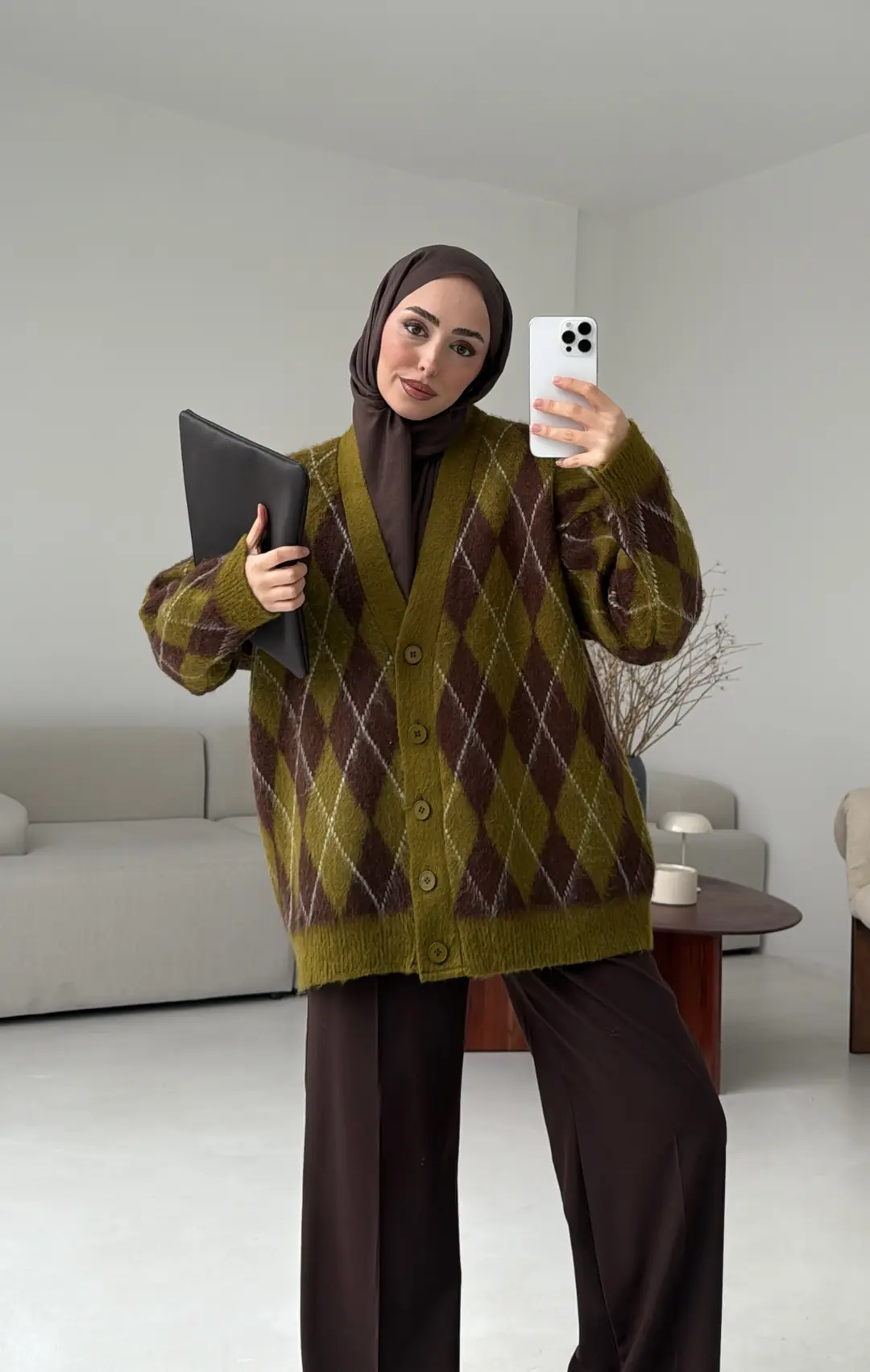 Kalın Hırka Kahve/Zeytin Yeşili
