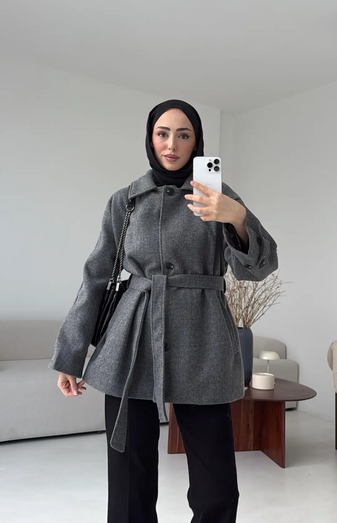 Kol Apoletli Kaşe Kaban Antarasit