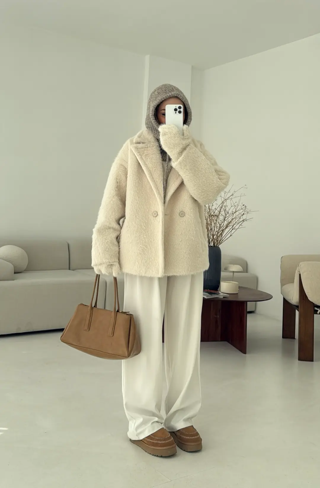 Maxmara Eldivenli Kaban Bej
