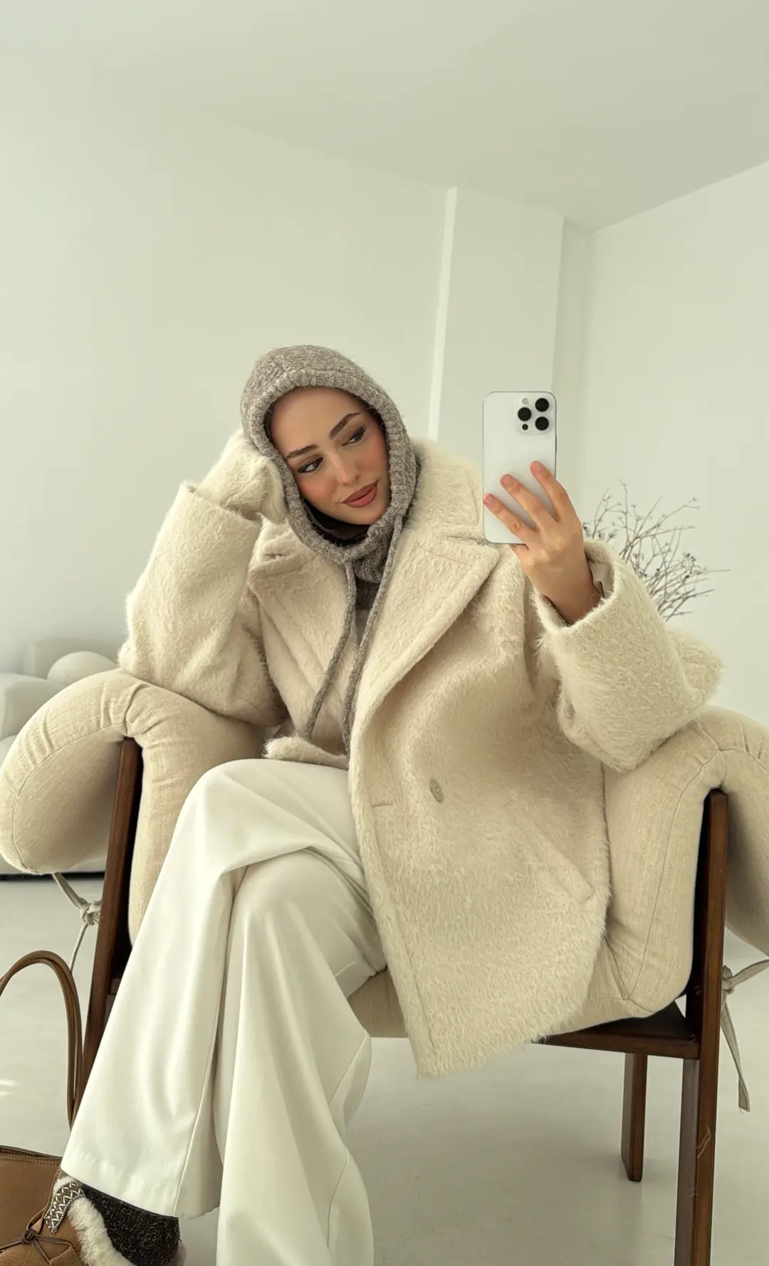 Maxmara Eldivenli Kaban Bej