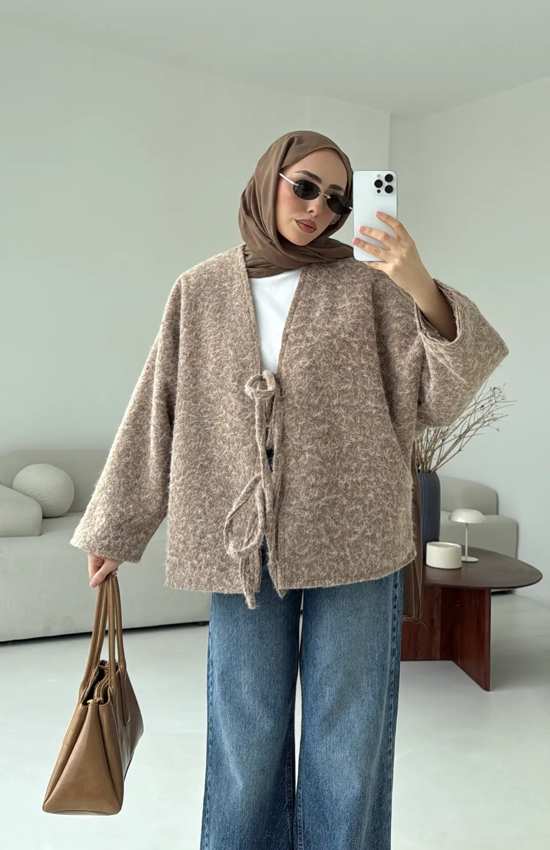 Bagcık Detay Oversize Ceket