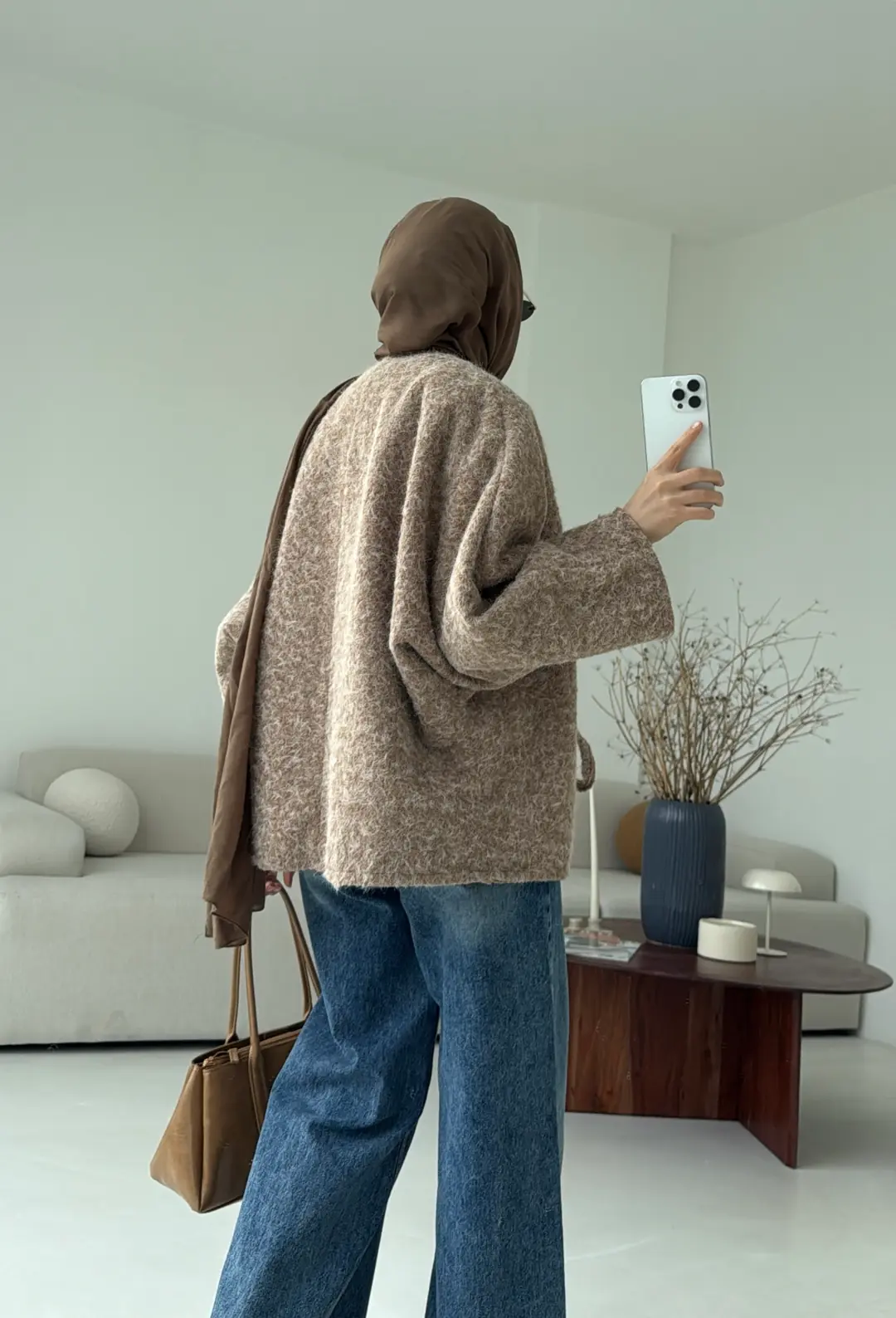 Bagcık Detay Oversize Ceket