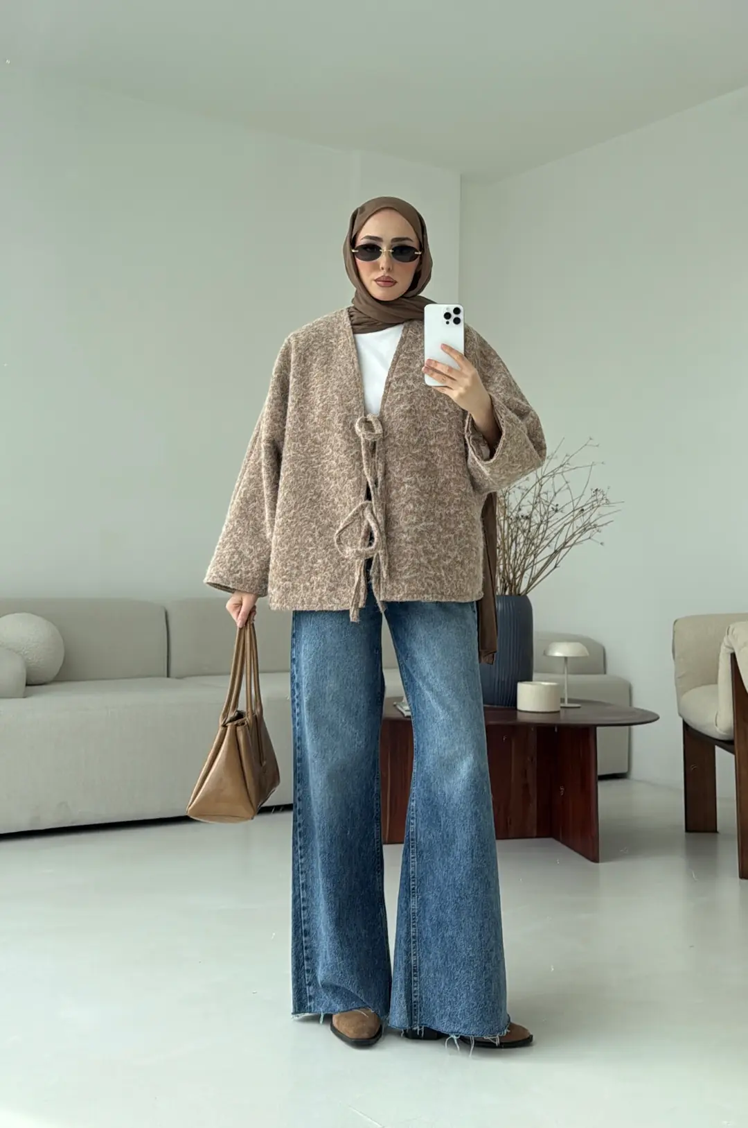 Bagcık Detay Oversize Ceket
