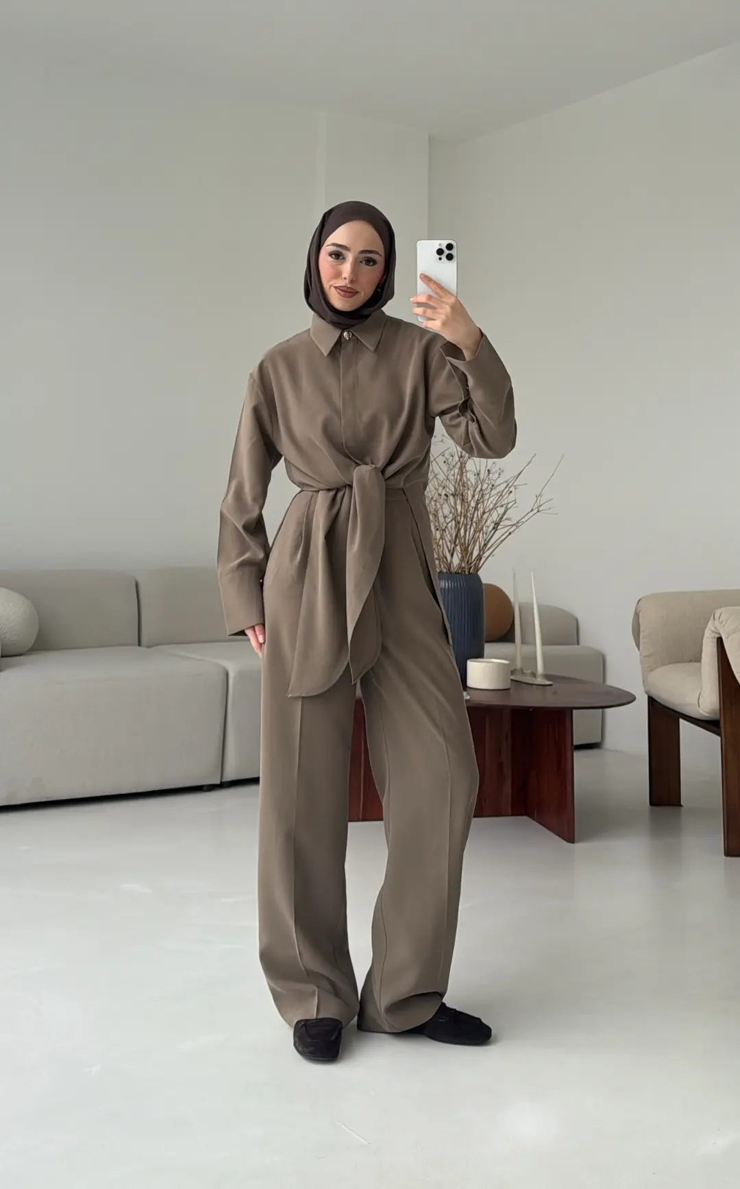 Bağlamalı Bluz Takım Haki