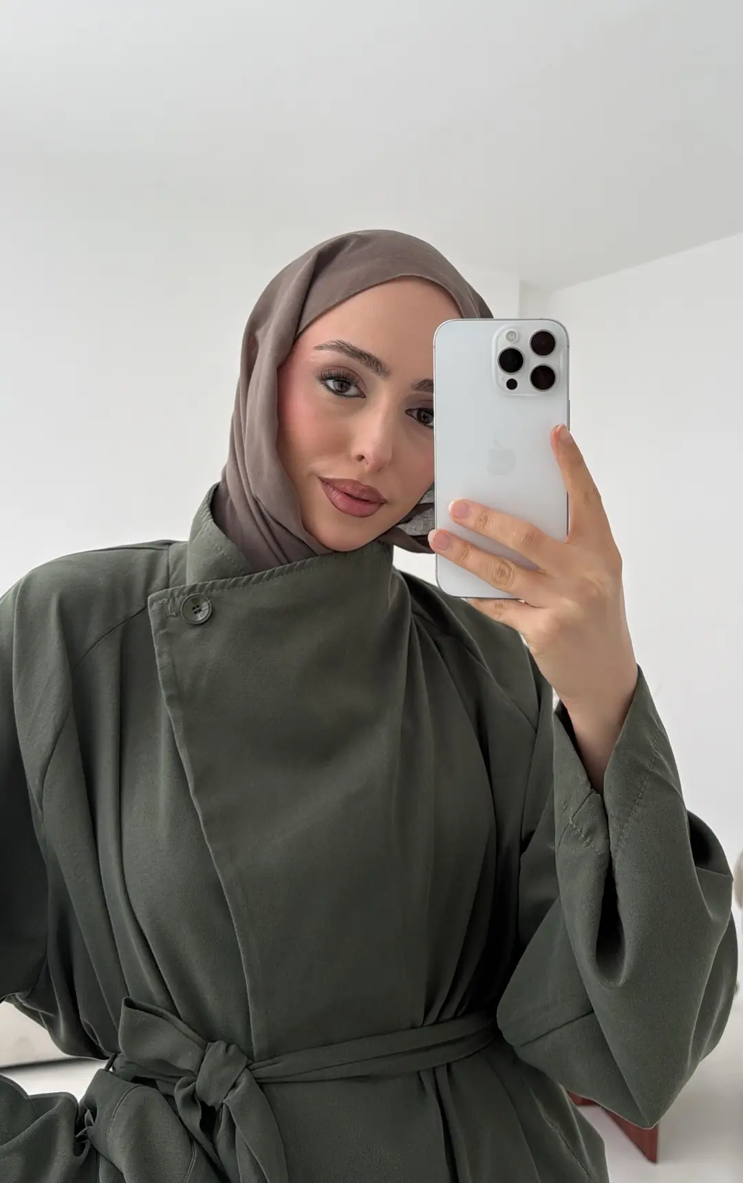 Yazlık Kemerli Ceket Haki