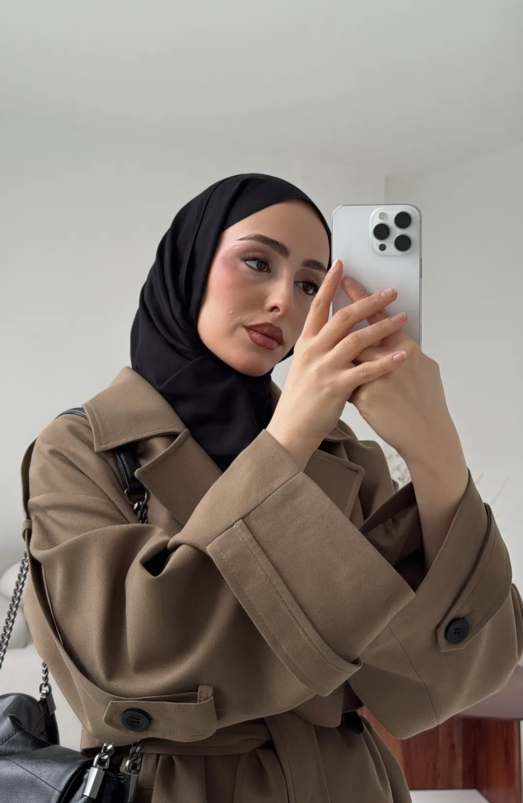 Kısa Trenç Caramel