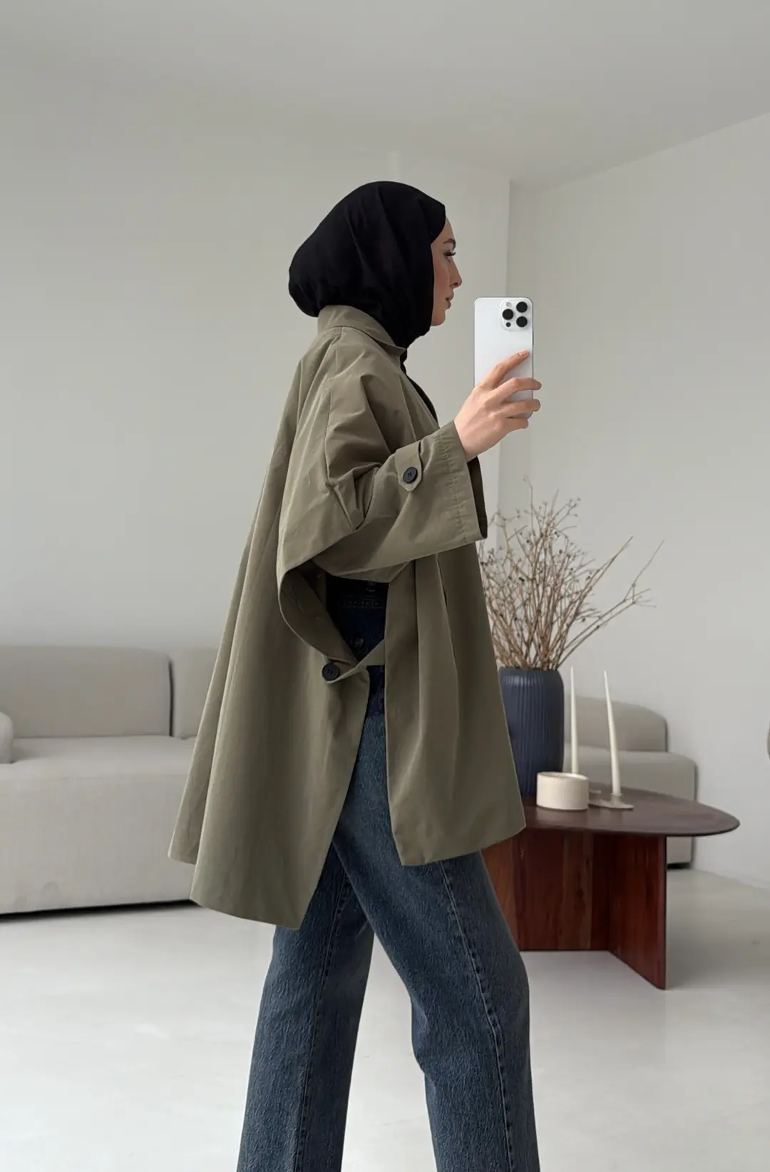 Oversize Panço/Trenç Haki