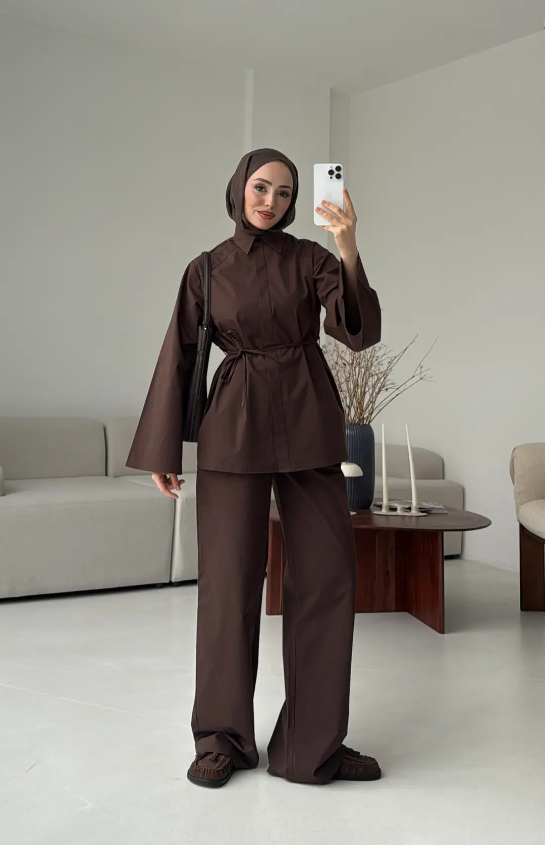 Cotton Takım Kahve