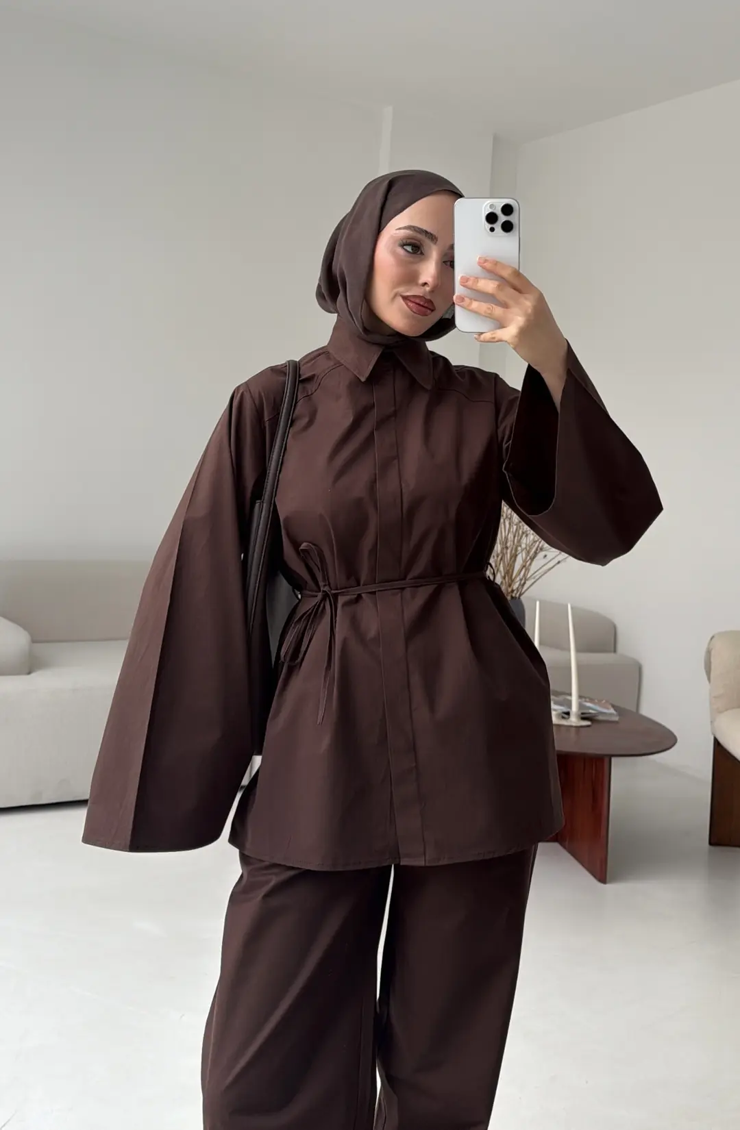 Cotton Takım Kahve