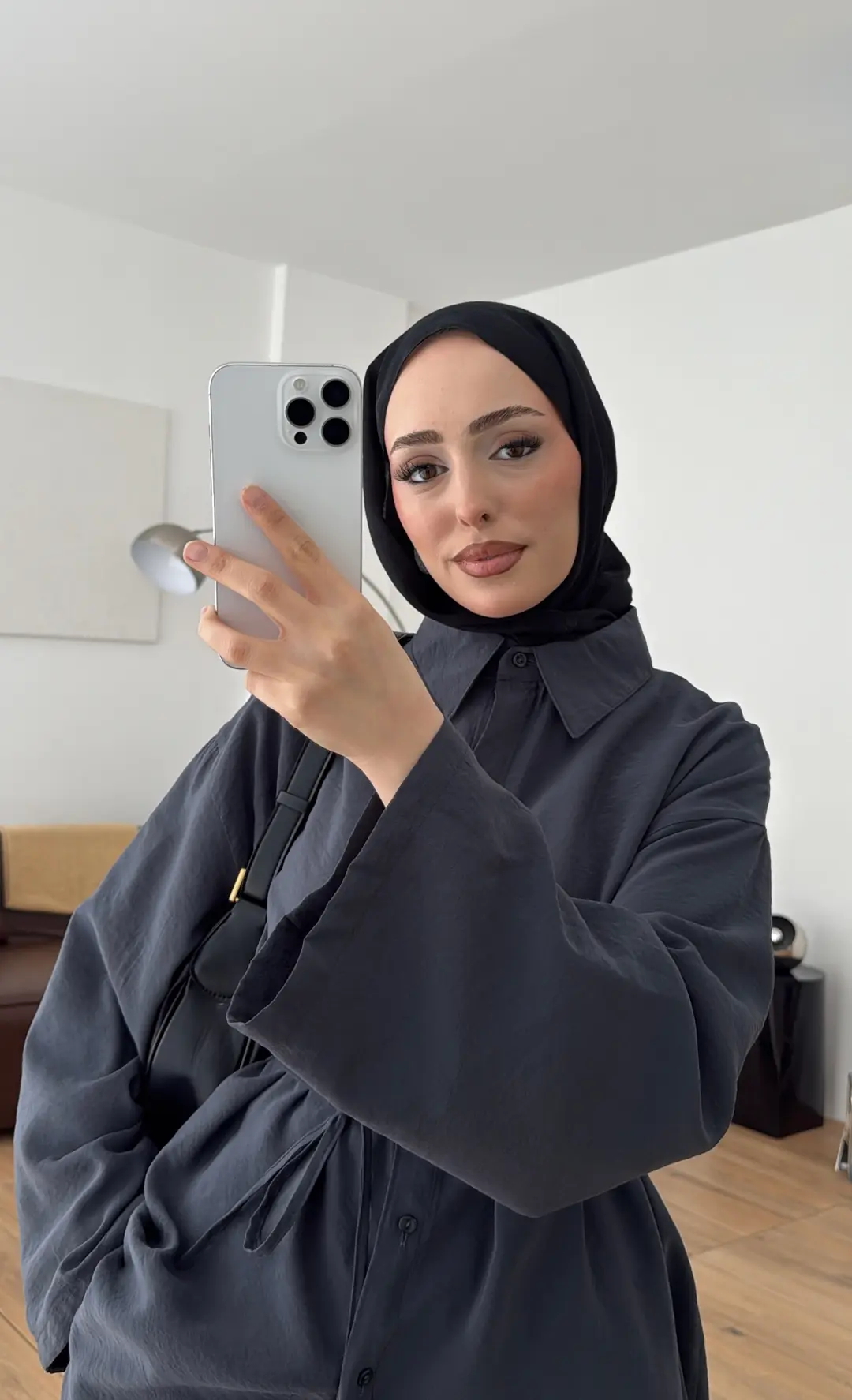 Tencel Bağlamalı Takım Gri