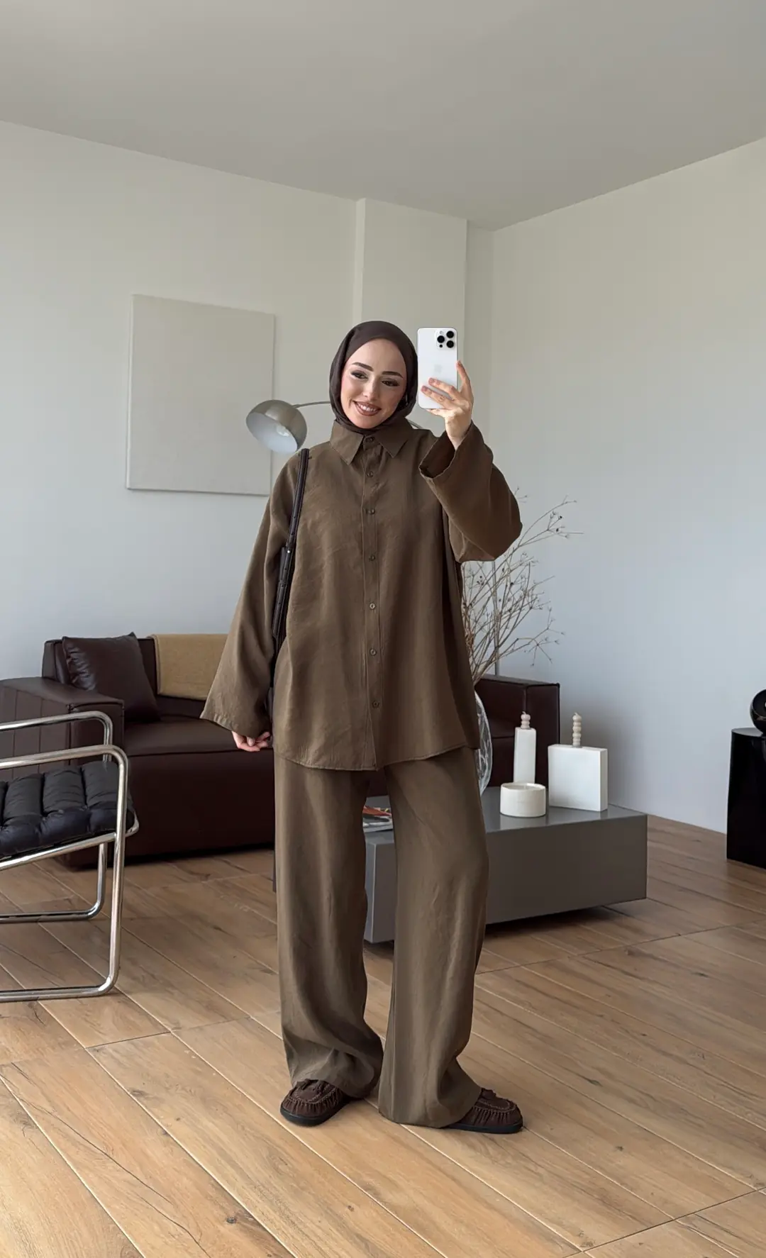 Tencel Bağlamalı Takım Olive