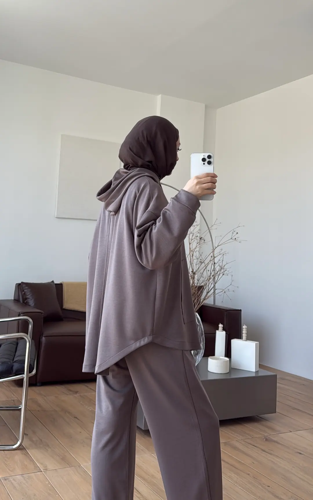Fermuarlı Oysho Takım Vizon