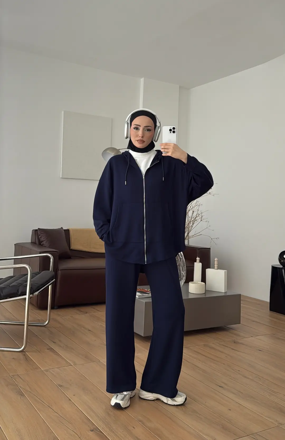 Fermuarlı Oysho Takım Lacivert