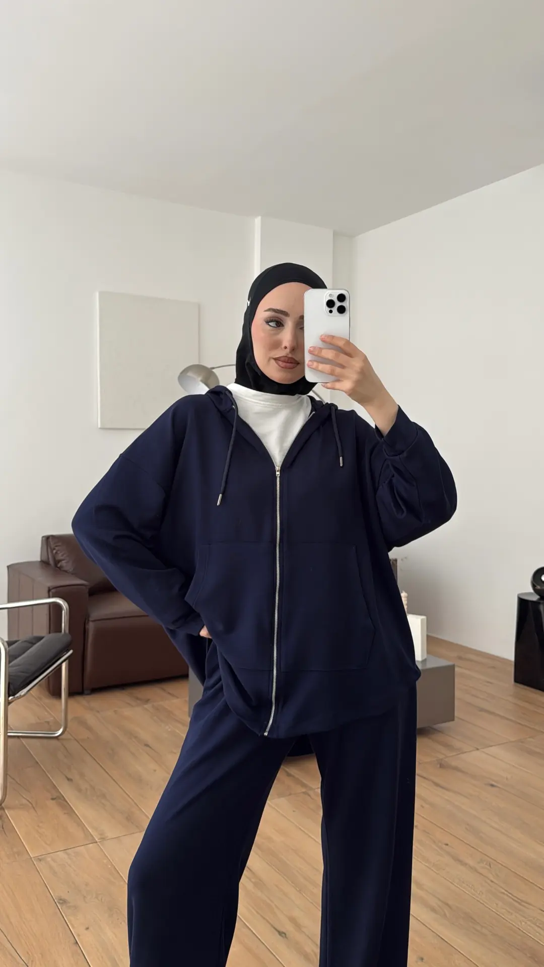 Fermuarlı Oysho Takım Lacivert