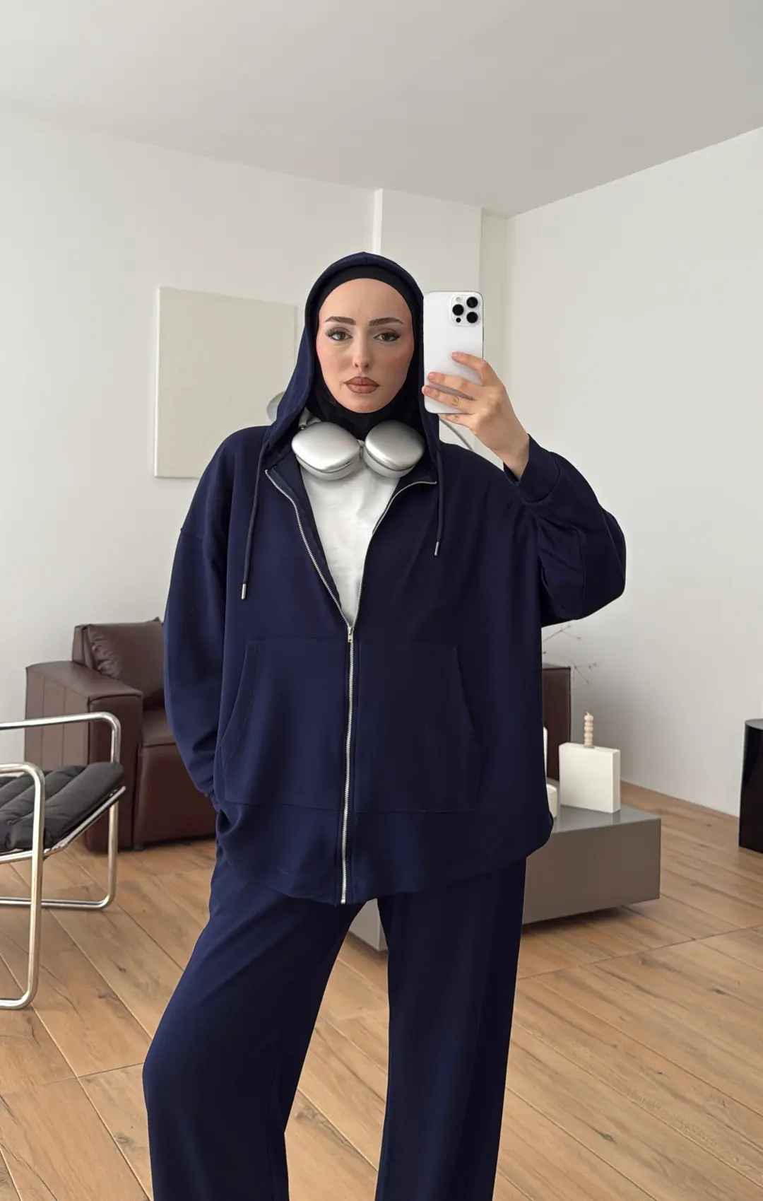 Fermuarlı Oysho Takım Lacivert