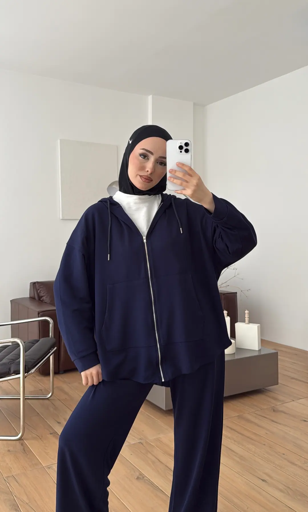 Fermuarlı Oysho Takım Lacivert