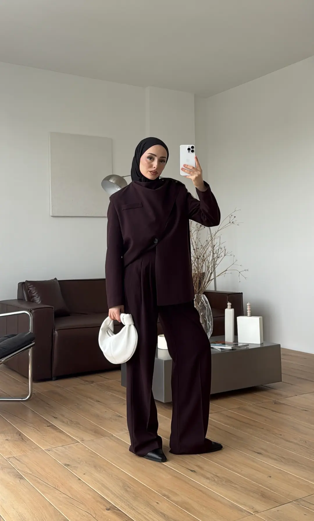 Şallı Ceket Takım Mürdüm