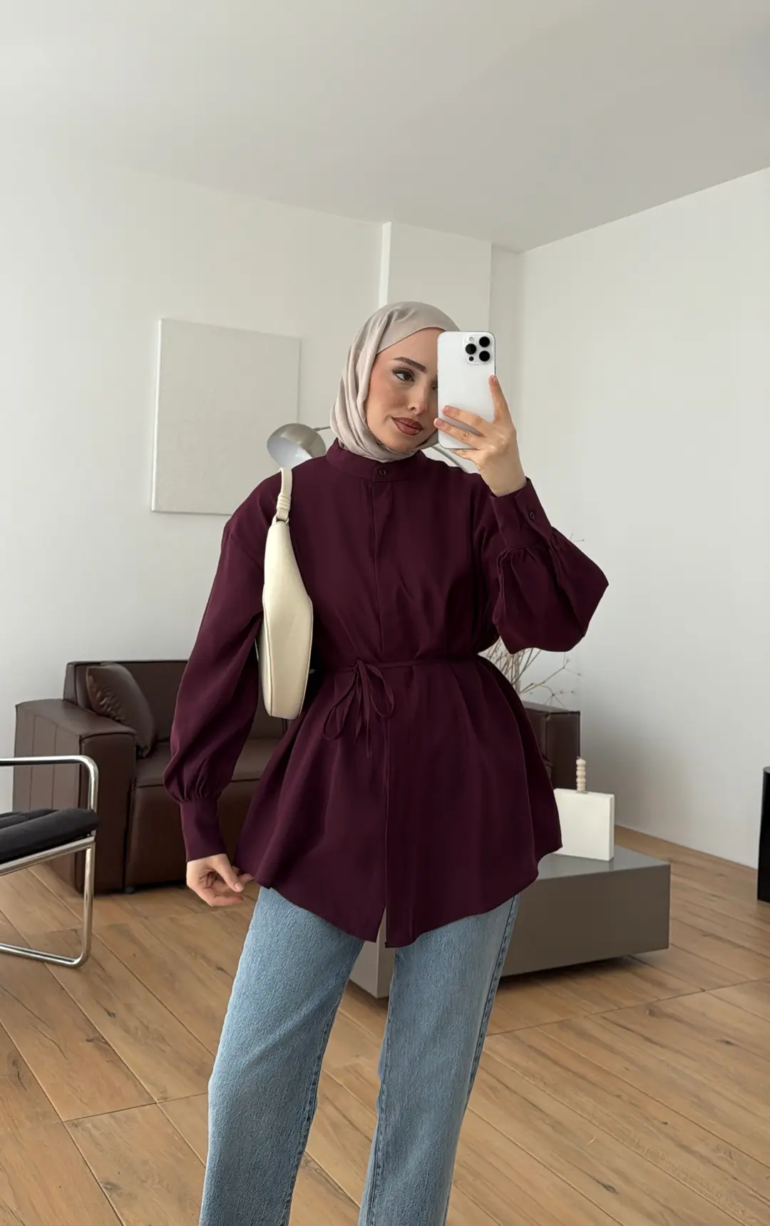 Patlı Gömlek Bordo