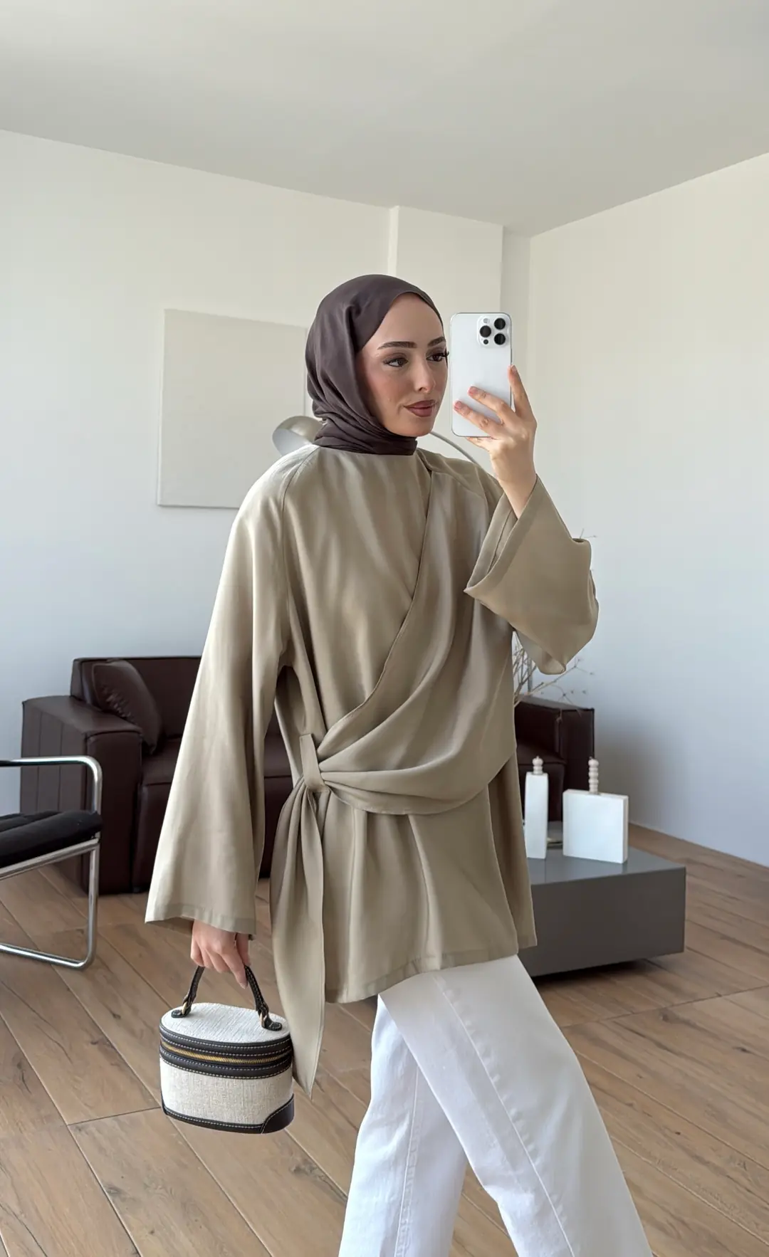 Yandan Şallı Tunik Acık Yeşil
