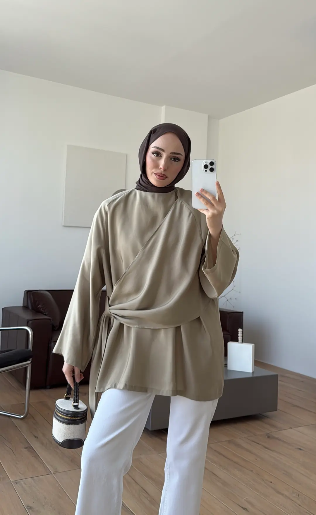 Yandan Şallı Tunik Acık Yeşil