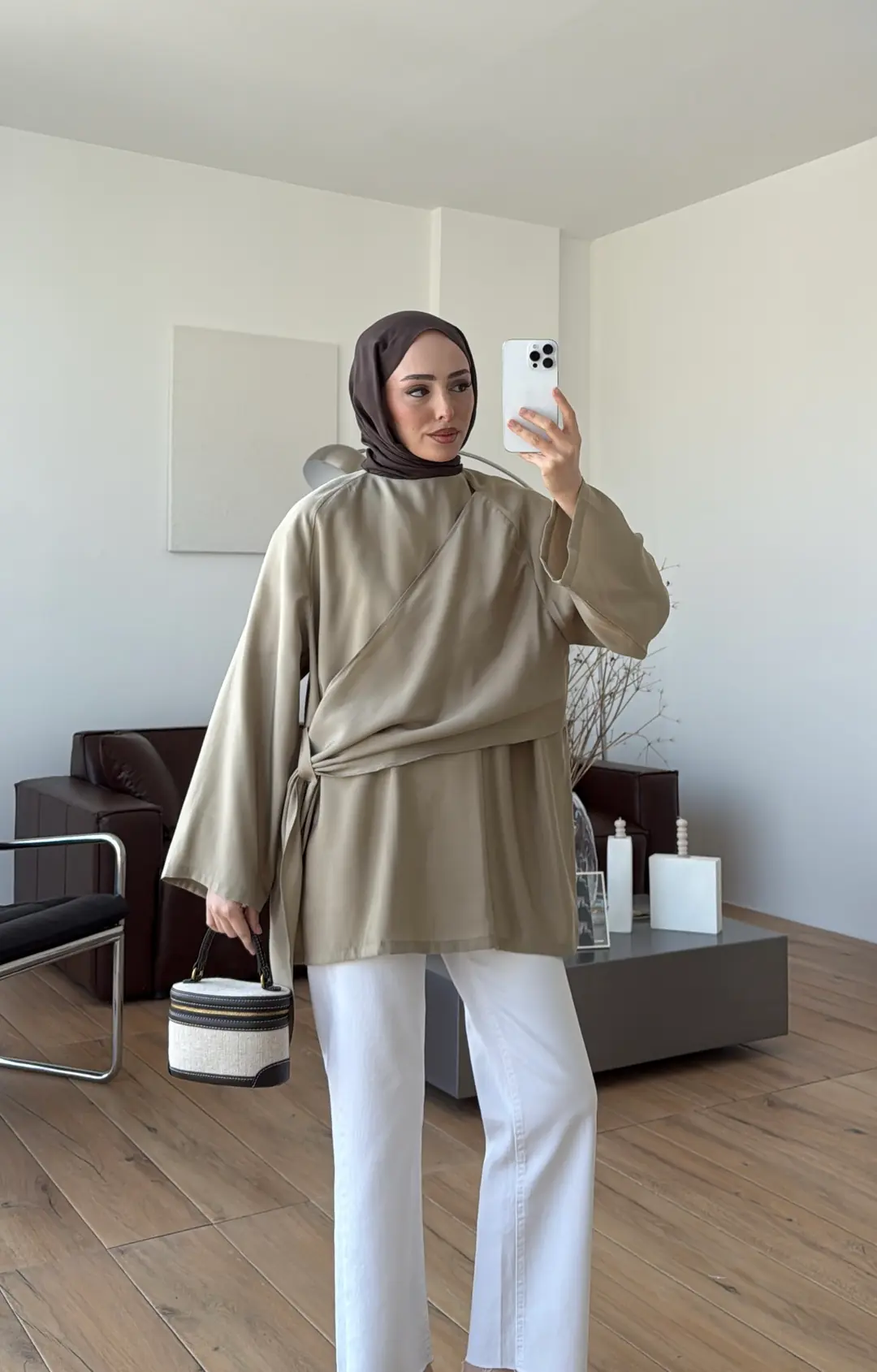 Yandan Şallı Tunik Acık Yeşil