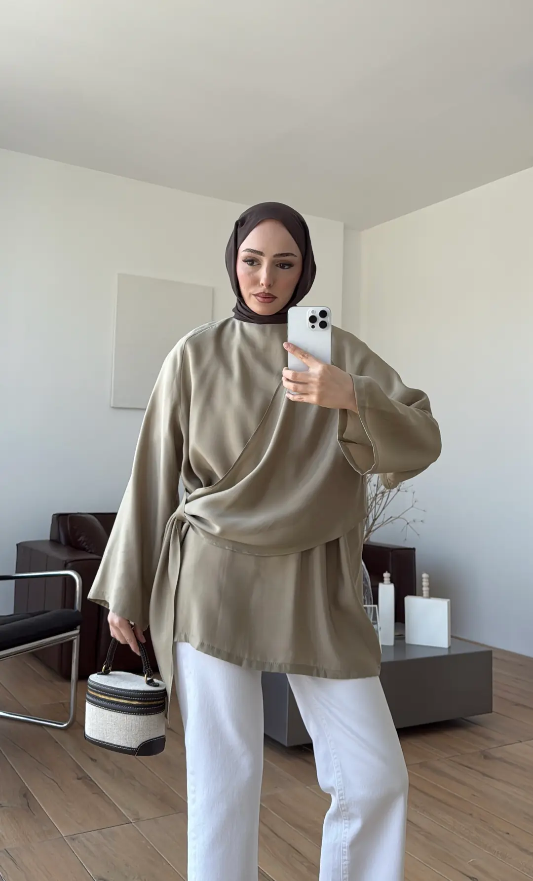 Yandan Şallı Tunik Acık Yeşil