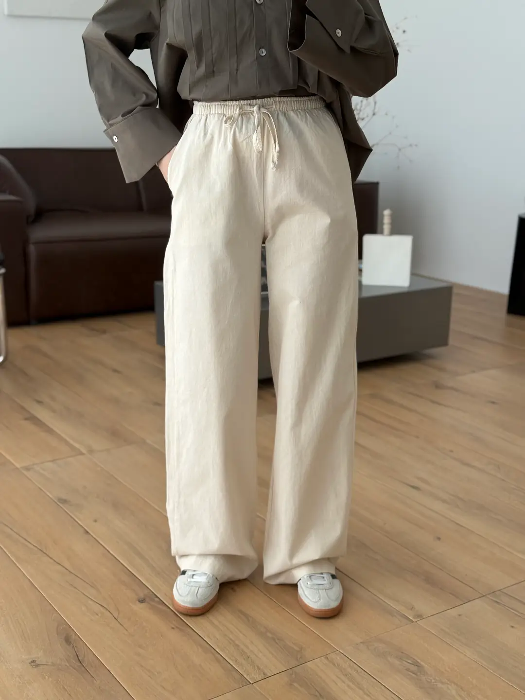 Tam Boy Keten Pantolon