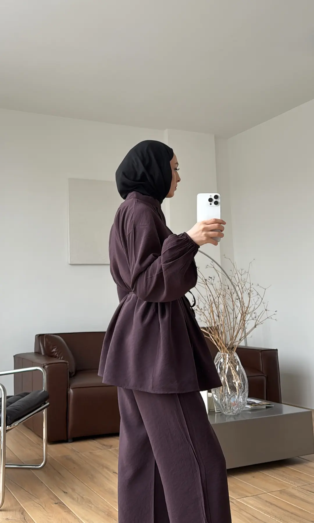 Nervürlü Takım Mürdüm