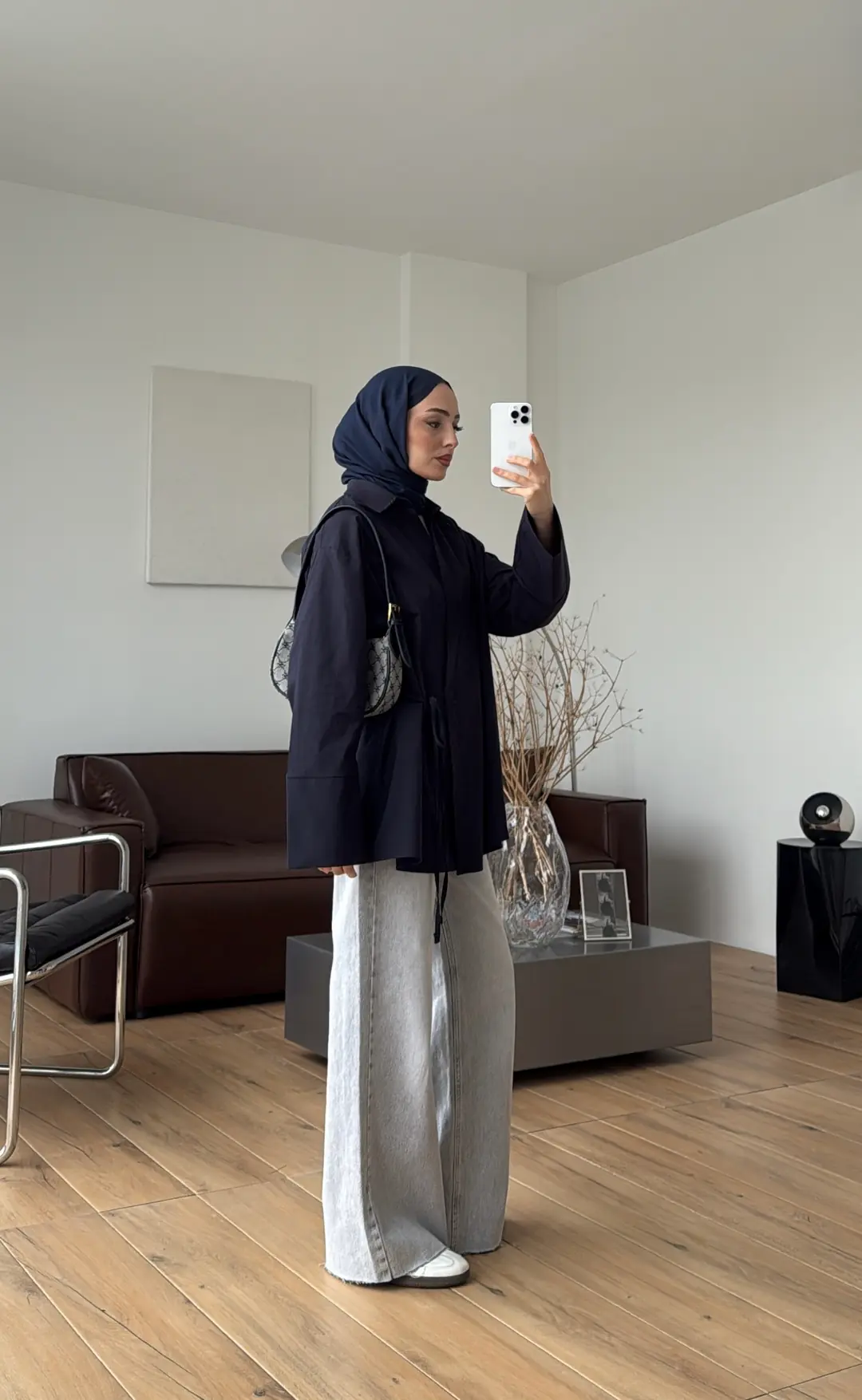Çapraz Bağlamalı Gömlek Lacivert