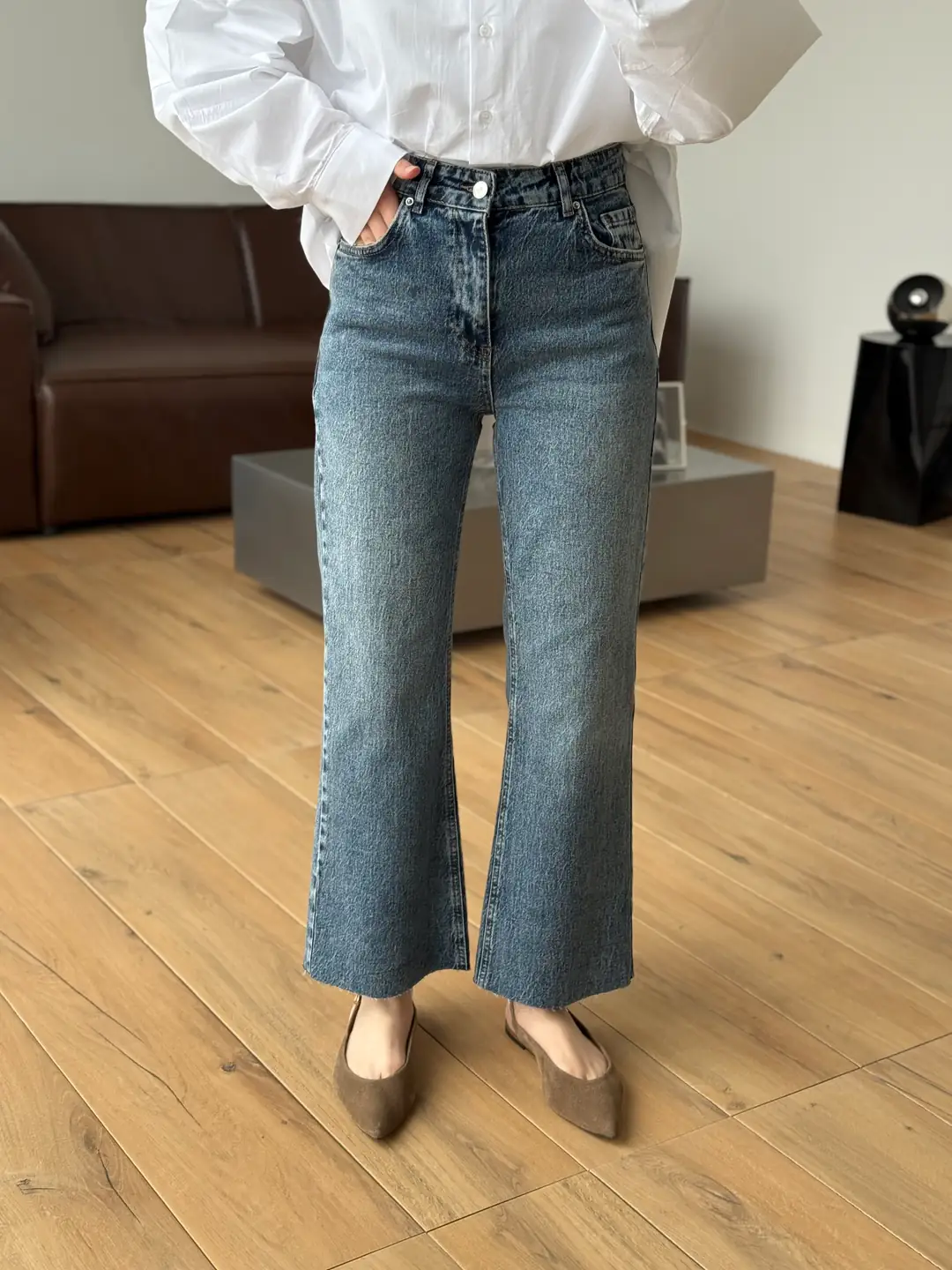 Paçası Kesik Premium Jean R277