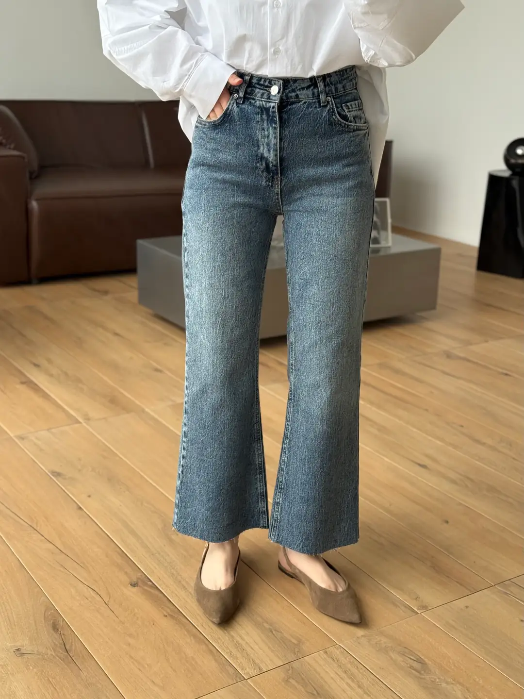 Paçası Kesik Premium Jean R277