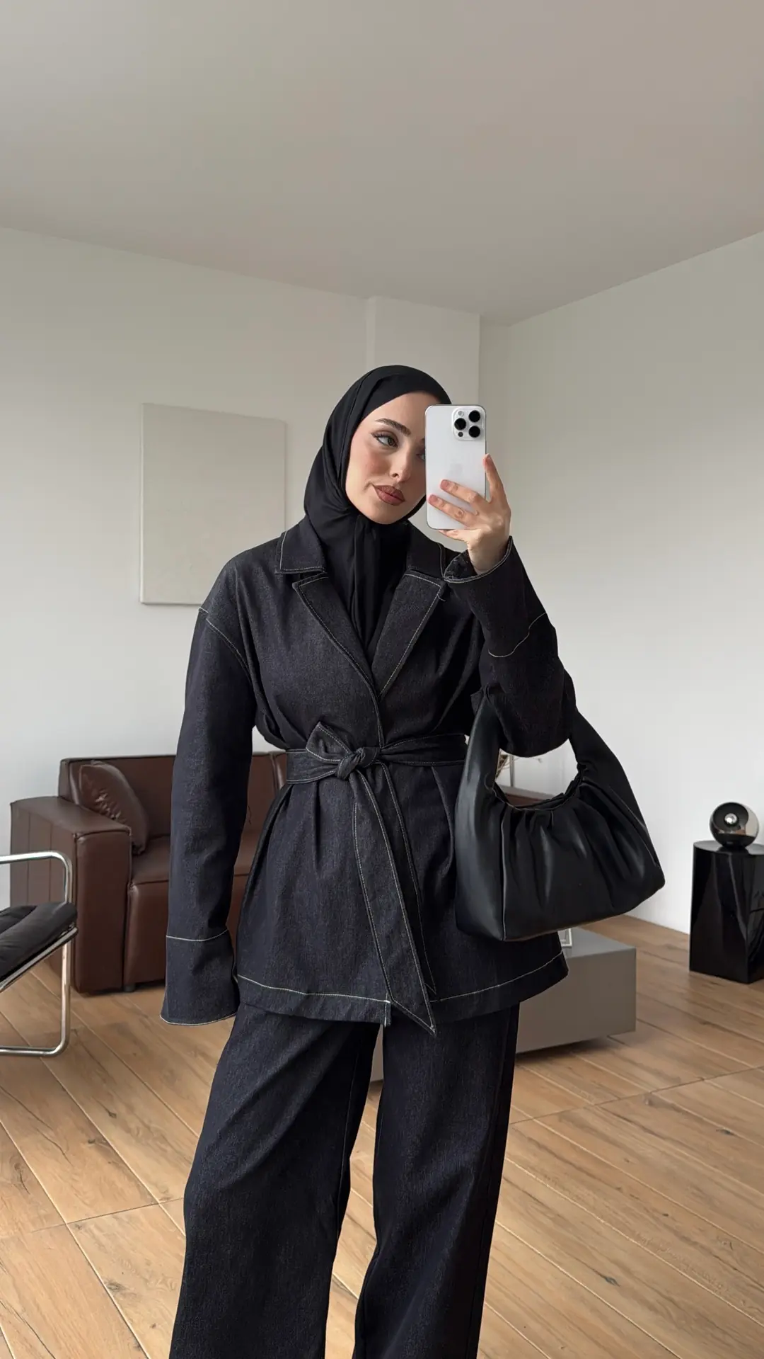 Kontrast Denim Mavisi Takım