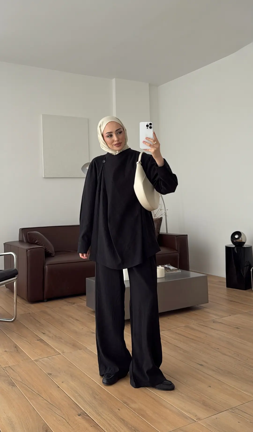 Modal Çapraz Düğmeli Takım Siyah