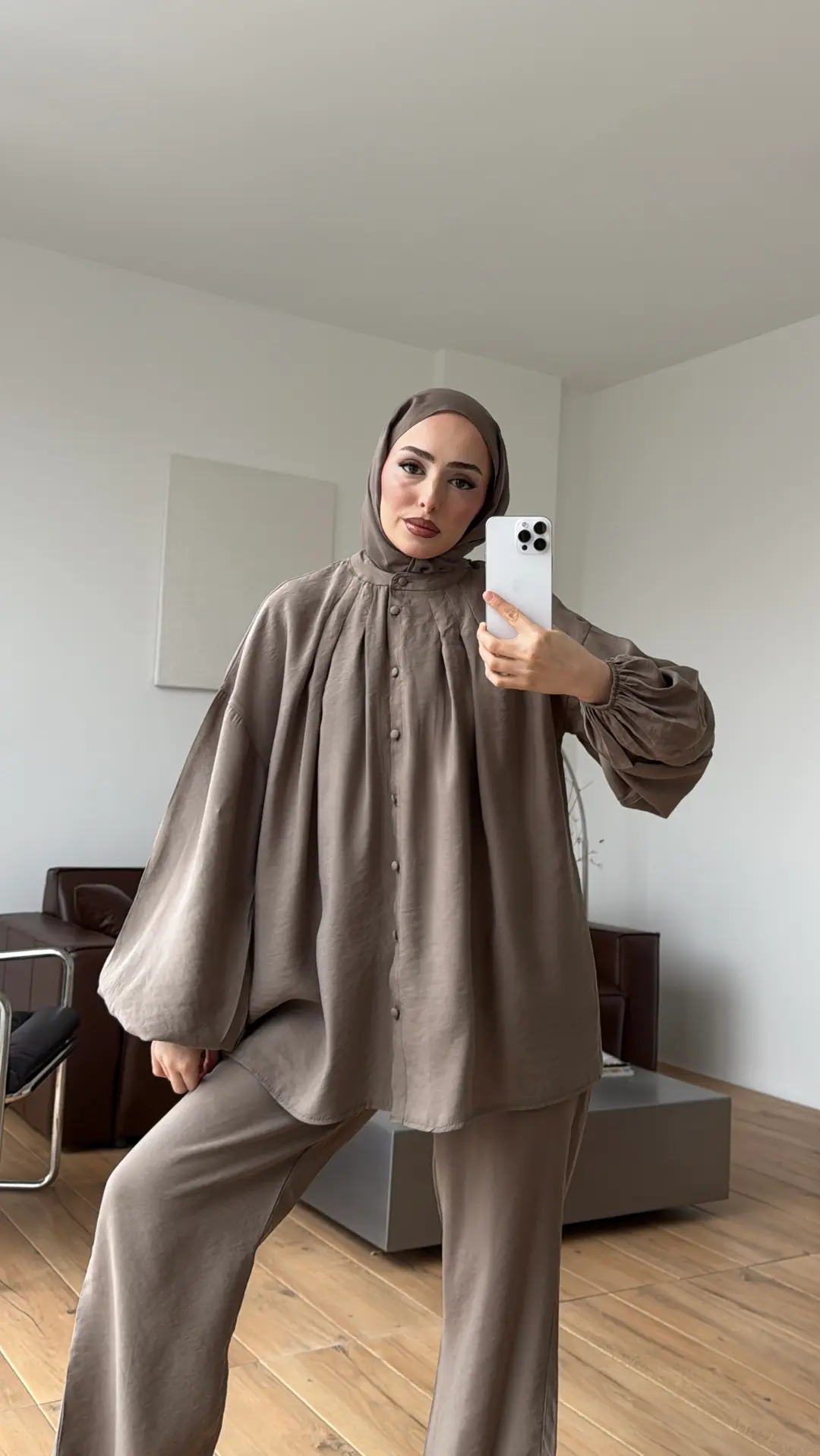 Balon Kol Modal Takım Vizon