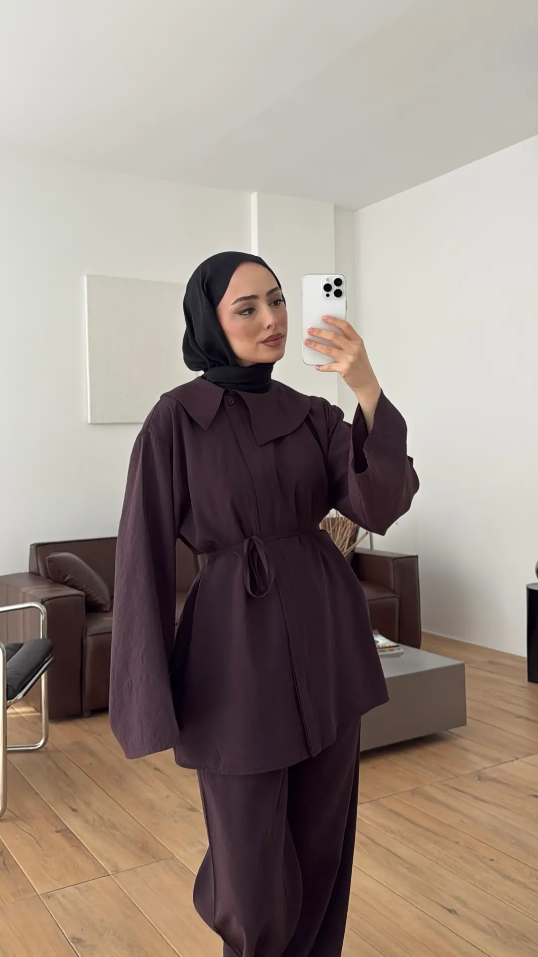 Mendil Yaka Takım Mürdüm
