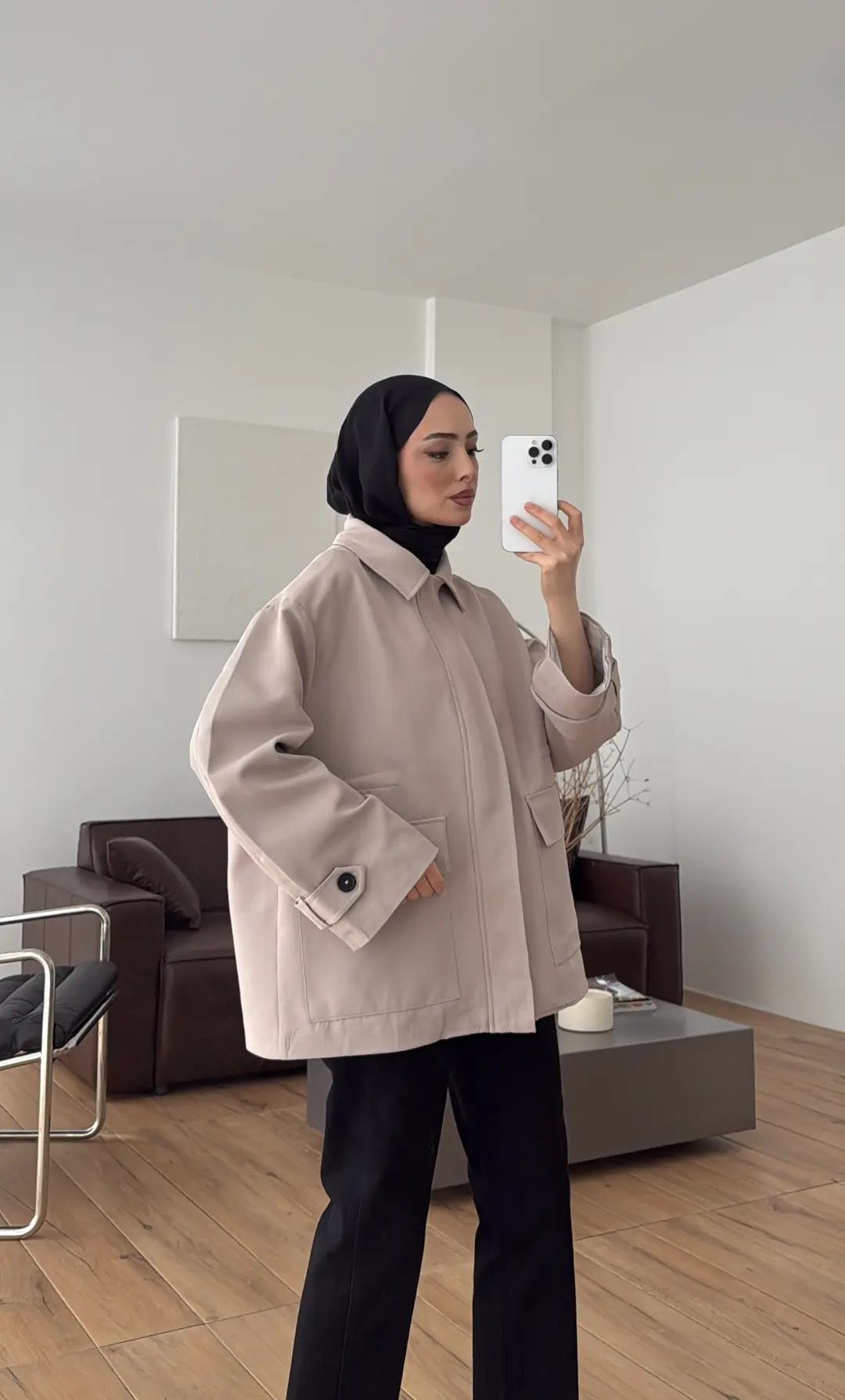 Çift Kullanımlı Trençkot Taş